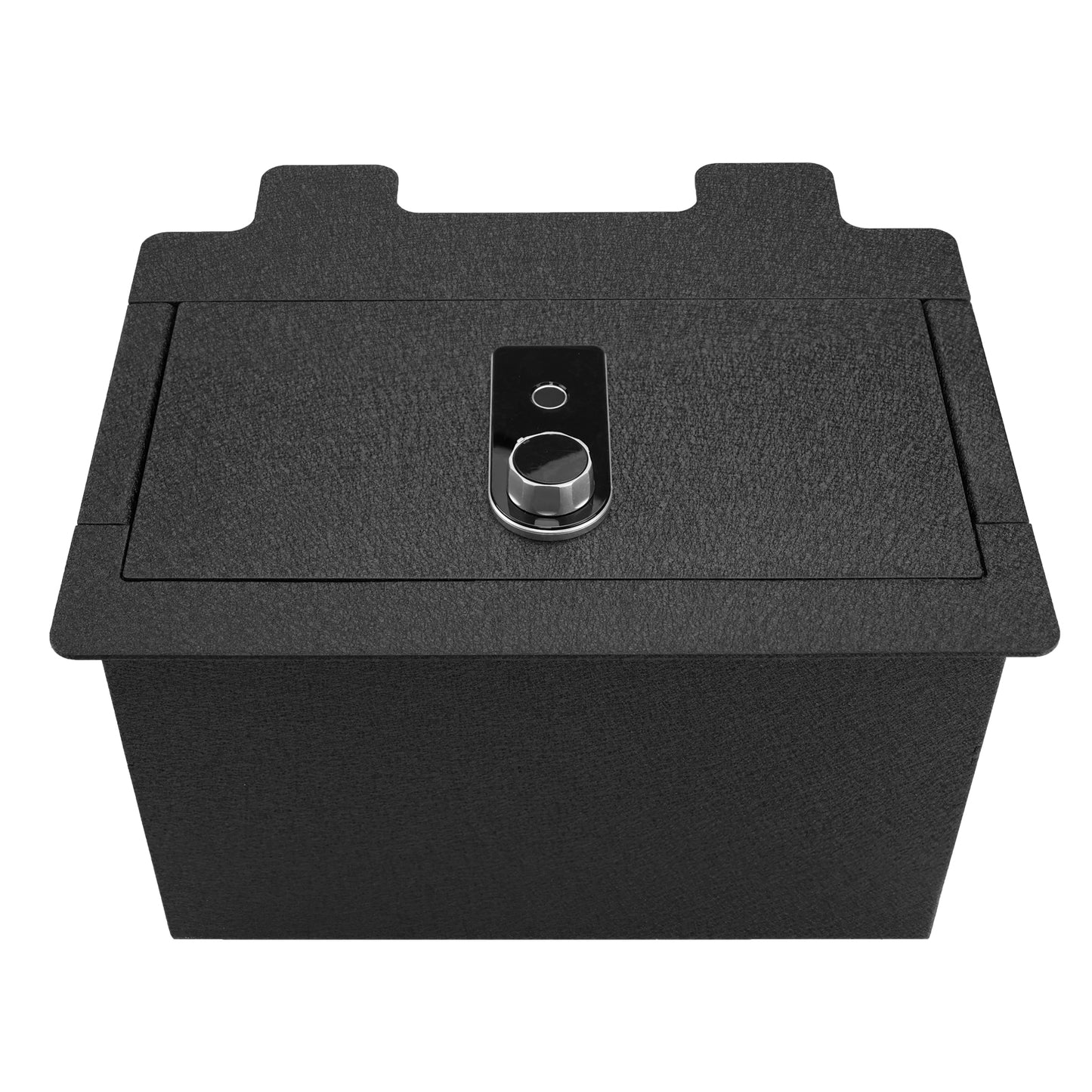 Pro Center Console Safe Gun Safe for 2019-2022 Chevy Silverado 1500 / GMC Sierra 1500, Fingerprint Lock with Key