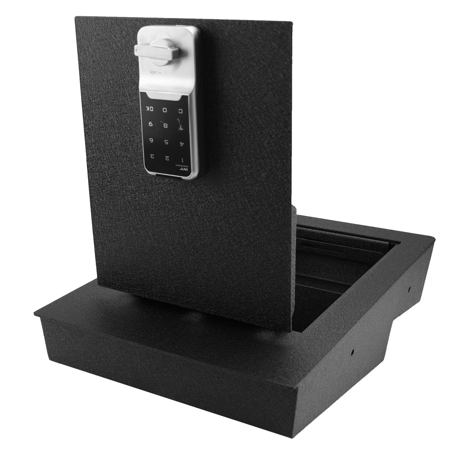 Pro Under Seat Console Safe for 2014 to 2018 Chevrolet Silverado 1500 and GMC Sierra 1500 with a underseat console bench seat, Electronic Number Lock