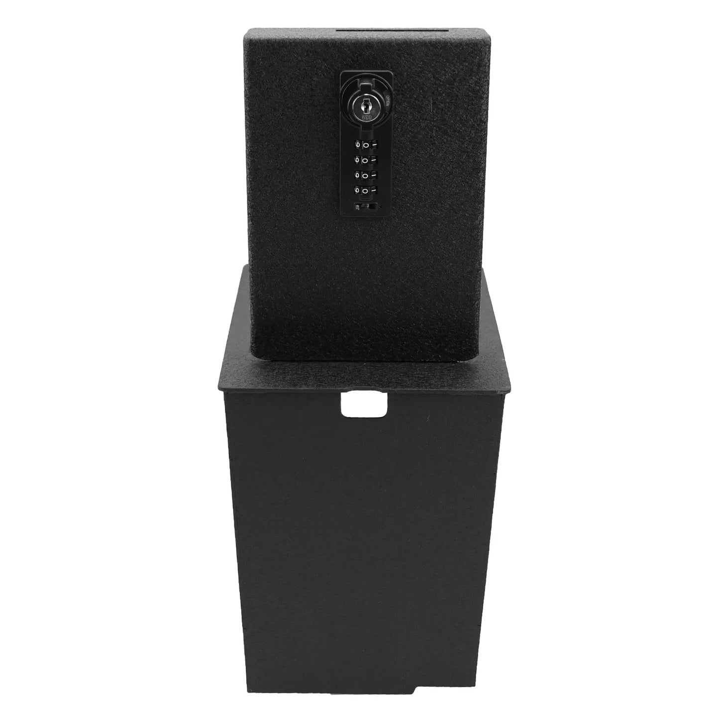 Center Console Safe for 2022-2026 Infiniti QX60, 4-Digit Combination Lock with Key