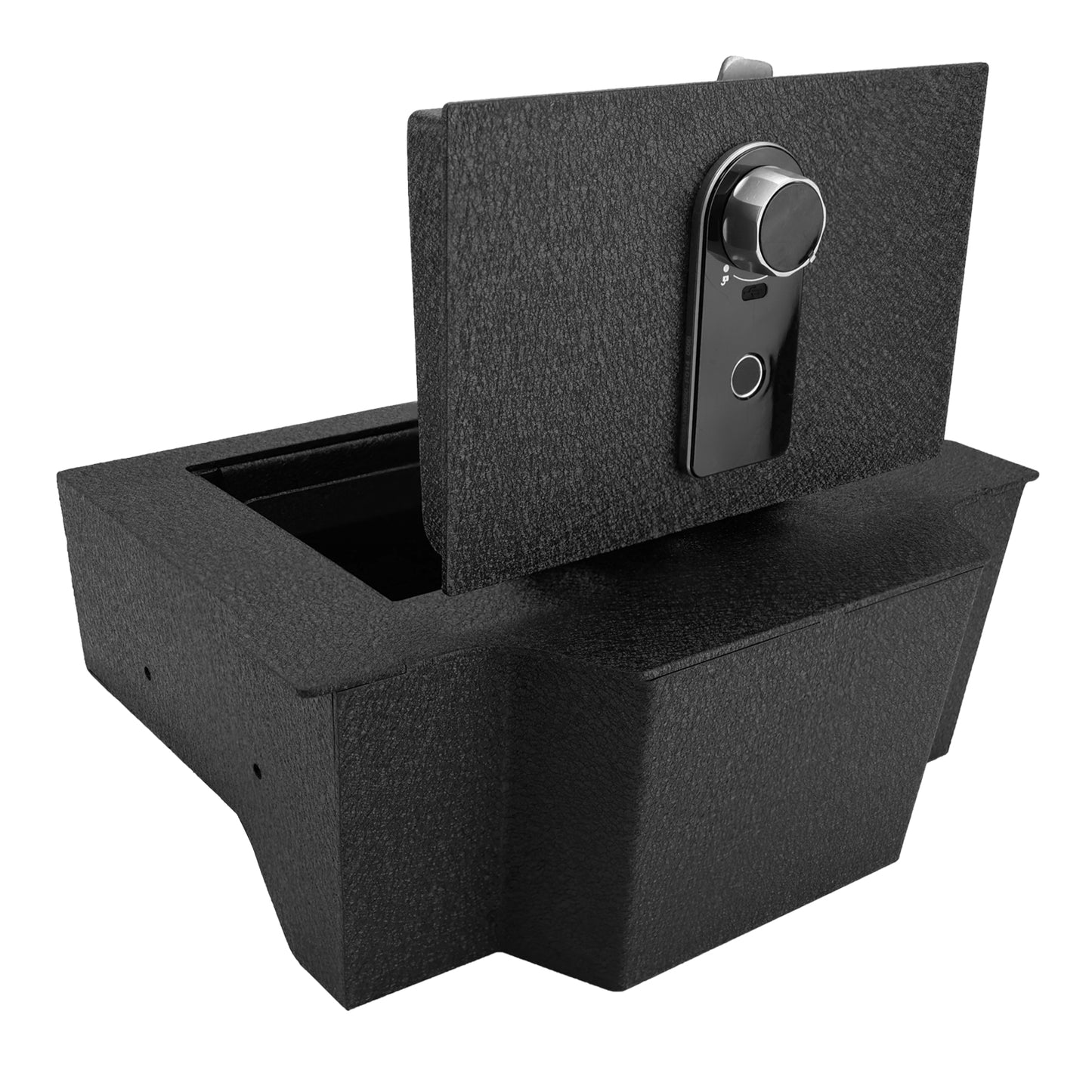 Pro Center Console Gun Safe for 2019-2025 Dodge Ram 1500/2500/3500, Fingerprint Lock with Key