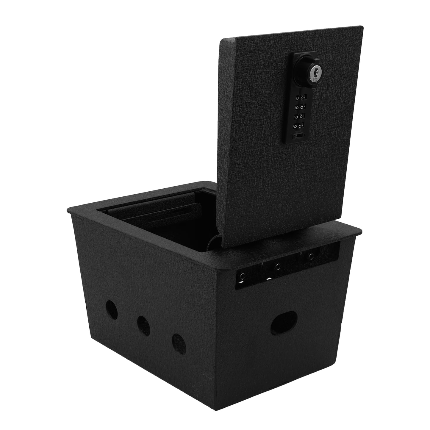 Pro Center Console Gun Safe for 2026 Hyundai Palisade, 4-Digit Combination Lock with Key