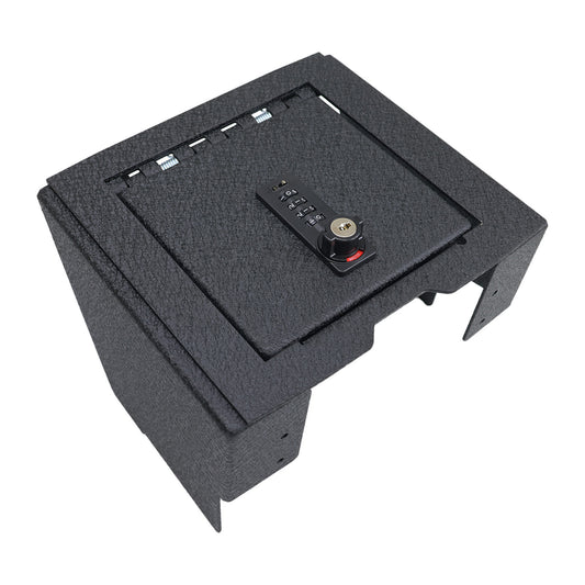 Center Console Gun Safe for 2024 Ford Ranger, 4-Digit Combination Lock with Key