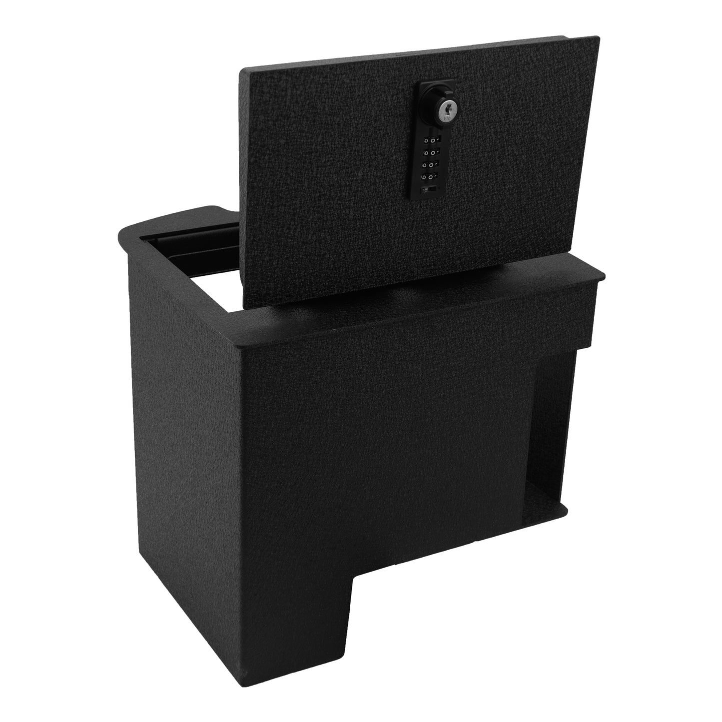 Pro Center Console Gun Safe for 2007-2013 Chevrolet Silverado 1500, 4-Digit Combination Lock with Key