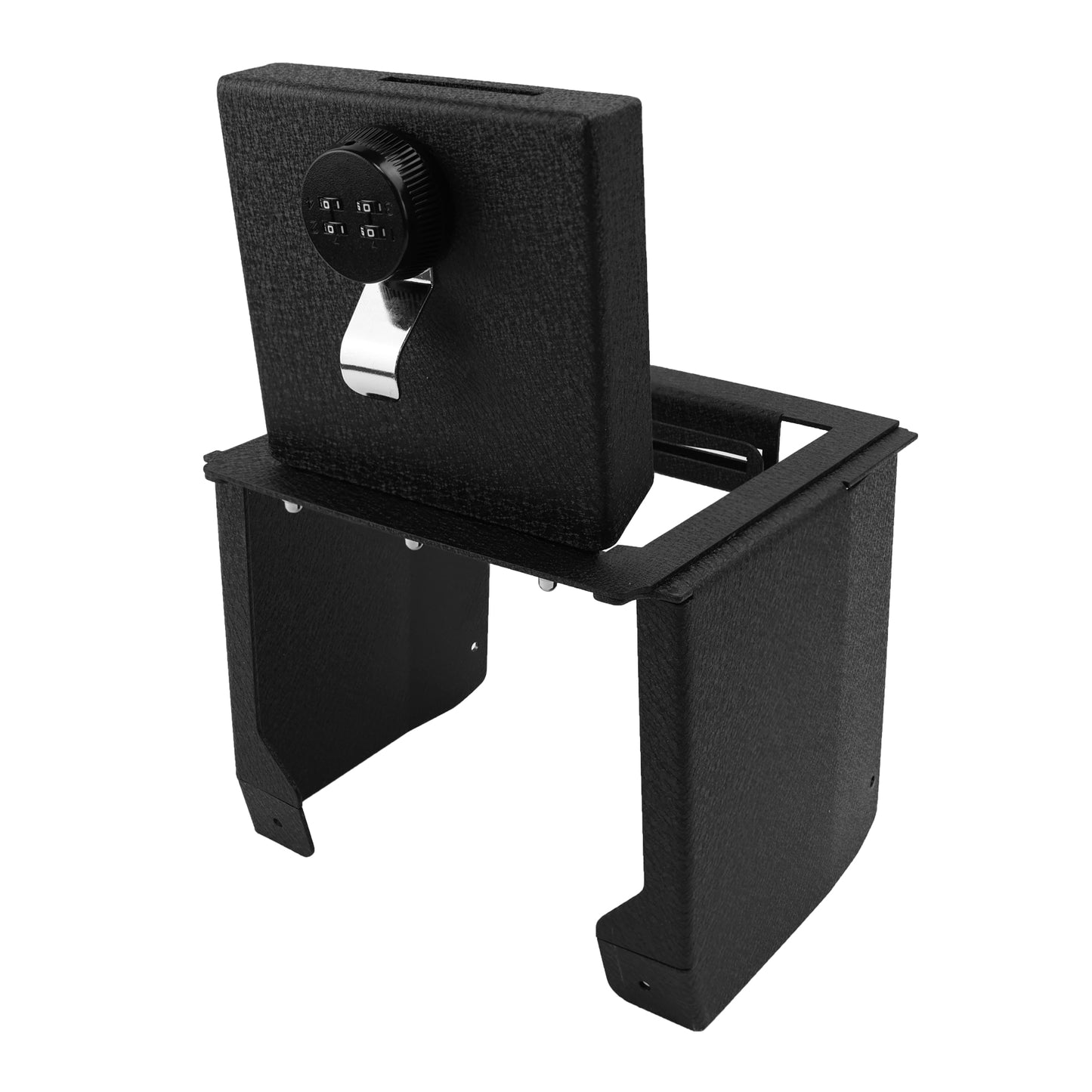 Center Console Gun Safe for 2025-2026 Ford Bronco [4 Door Automatic Transmission], 4-Digit Combo Lock