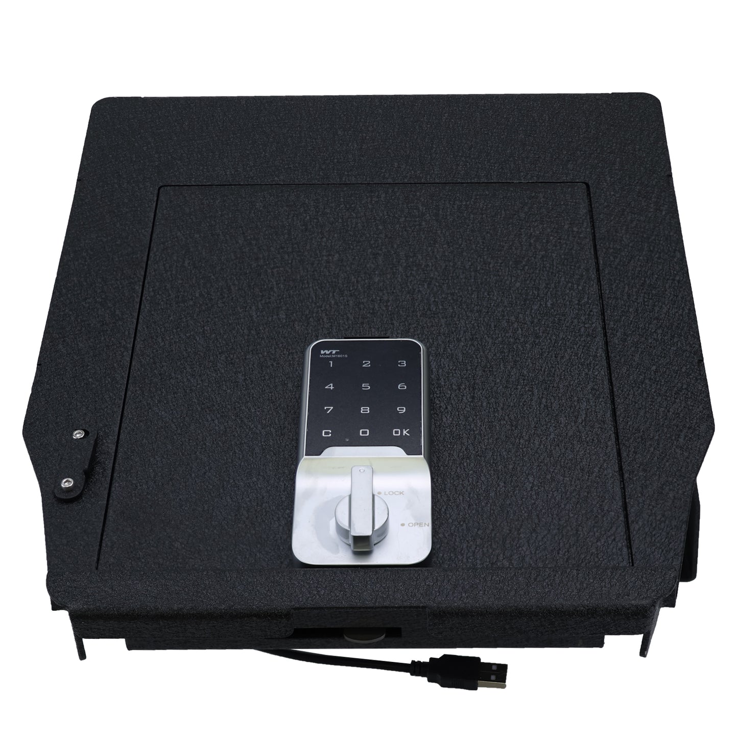 Pro Center Console Safe Gun Safe for 2021-2024 Ford F-150 and 2021-2024 Ford F-150 Lightning, Electronic Number Lock