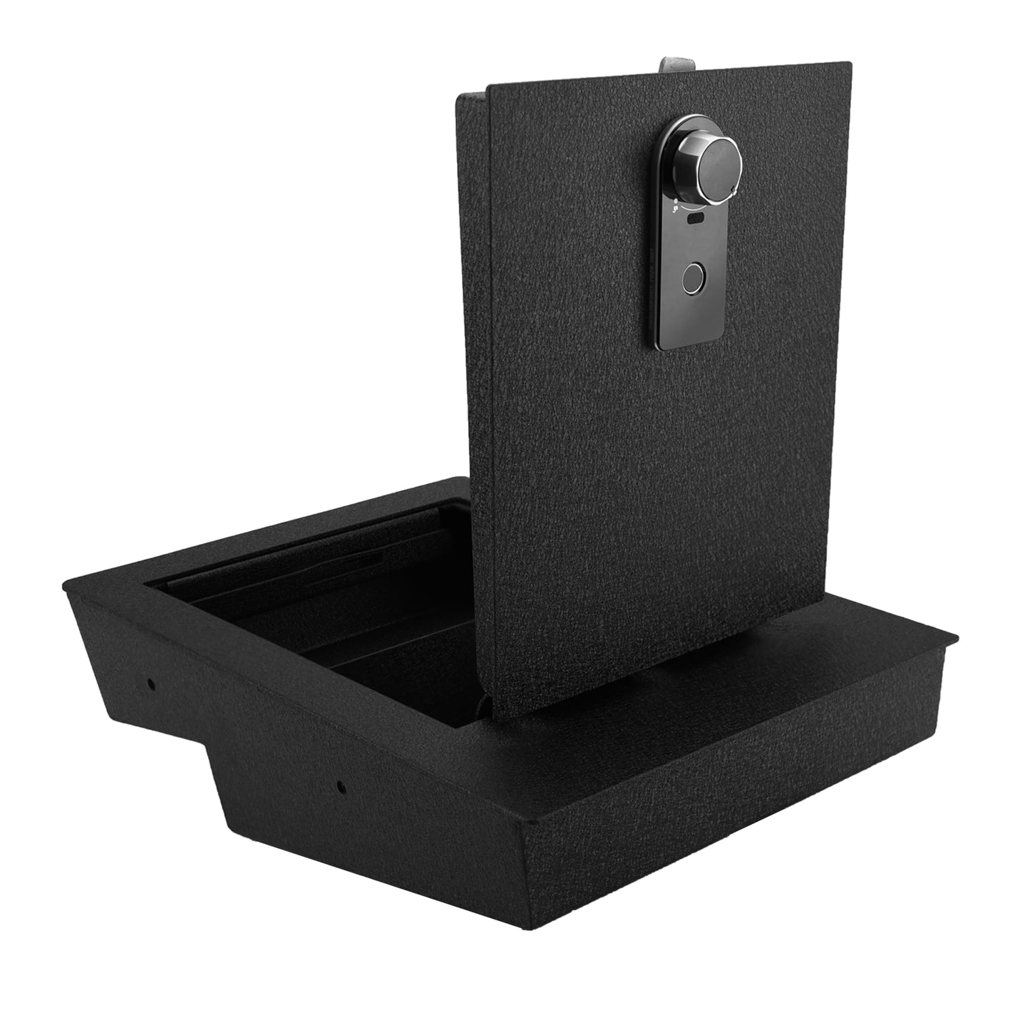 Pro Under Seat Console Safe for 2014 to 2018 Chevrolet Silverado 1500 and GMC Sierra 1500 with a underseat console bench seat Fingerprint Lock with Key