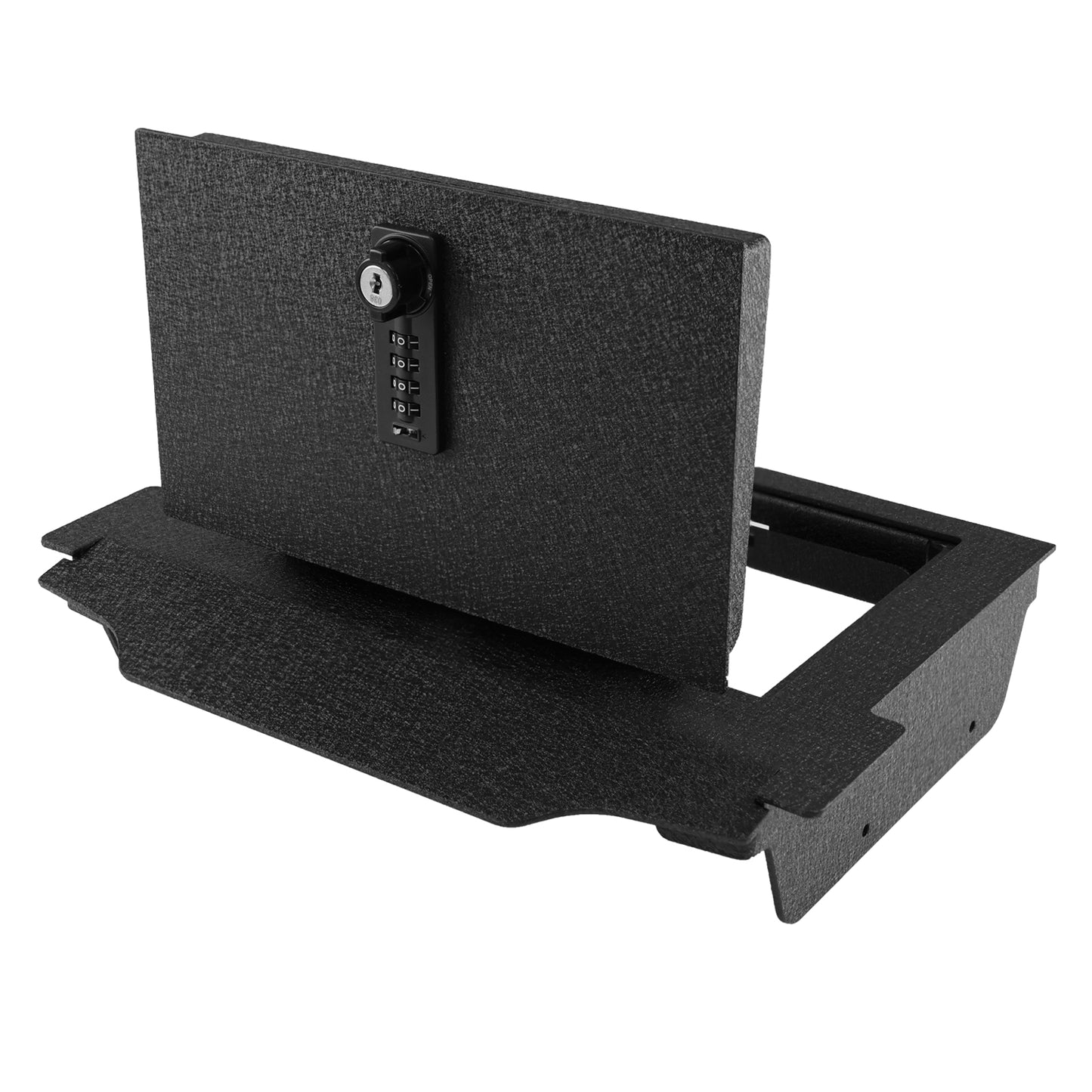 Pro Center Console Safe Gun Safe for 2021-2024 RAM TRX, 2022-2025 RAM GT, 2025 Ram RHO, 4-Digit Combination Lock with Key