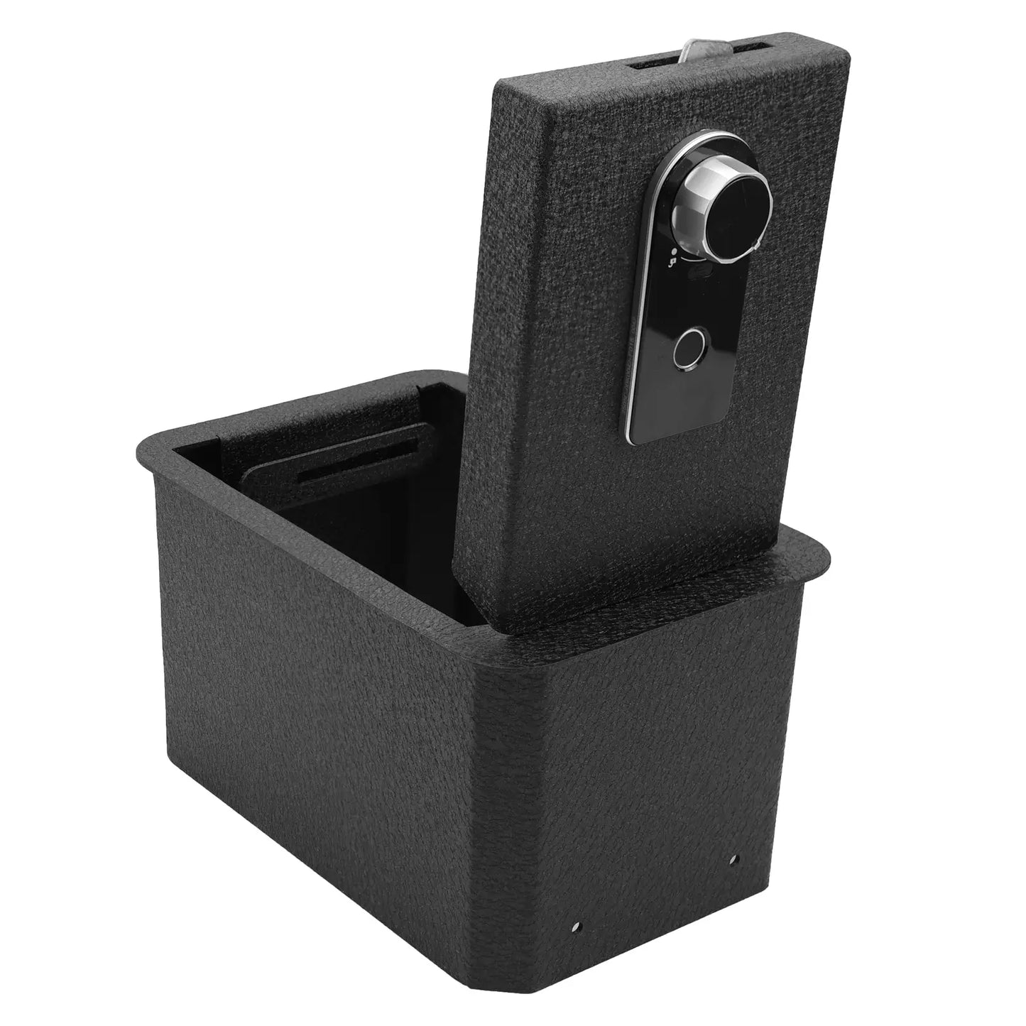 Center Console Safe for 2025-2026 Infiniti QX80, Fingerprint Lock with Key