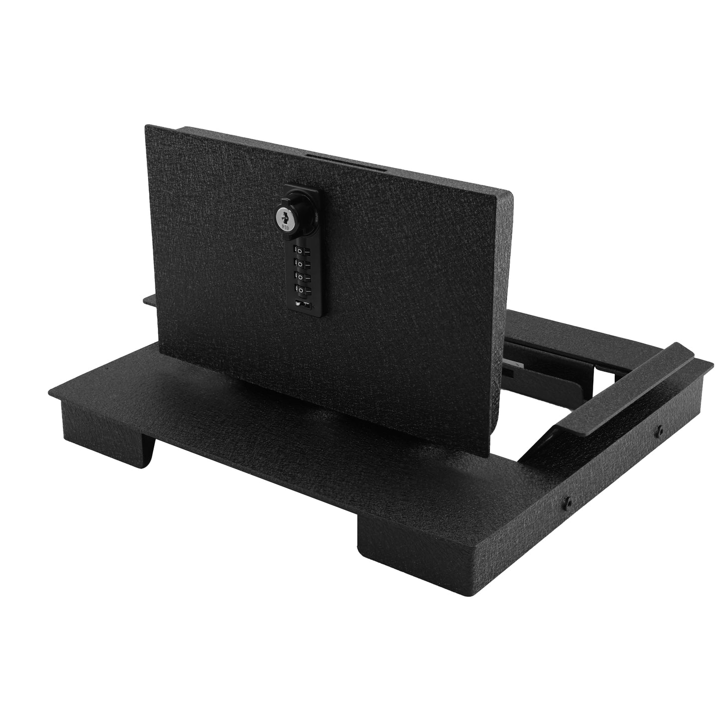 Pro Center Console Gun Safe for 2023-2026 Ford F250 Super Duty, 4-Digit Combination Lock with Key