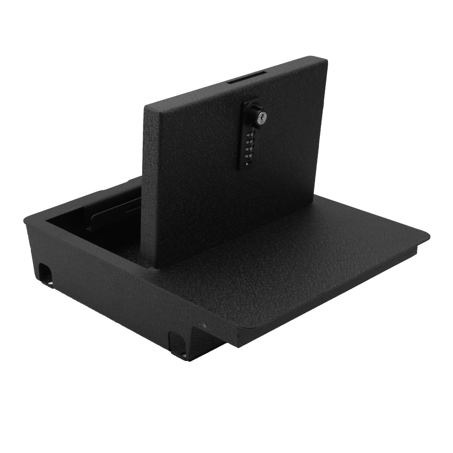 Underseat Console Gun Safe for 2006-2019 Dodge Ram 1500/2500/3500, 4-Digit Combination Lock with Key