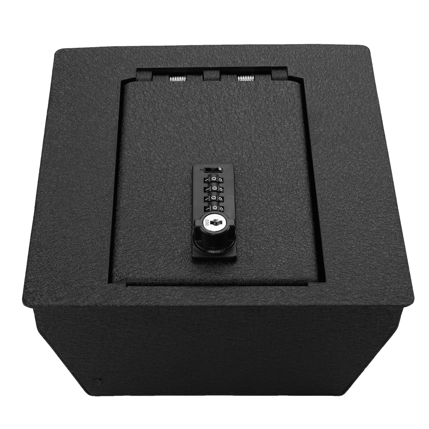 Center Console Gun Safe for 2024-2025 Toyot Grandhighlander, 4-Digit Combination Lock with Key
