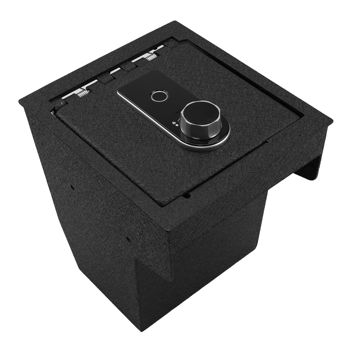 Center Console Gun Safe for 2018-2025 Mazda CX-5, Fingerprint Lock with Key