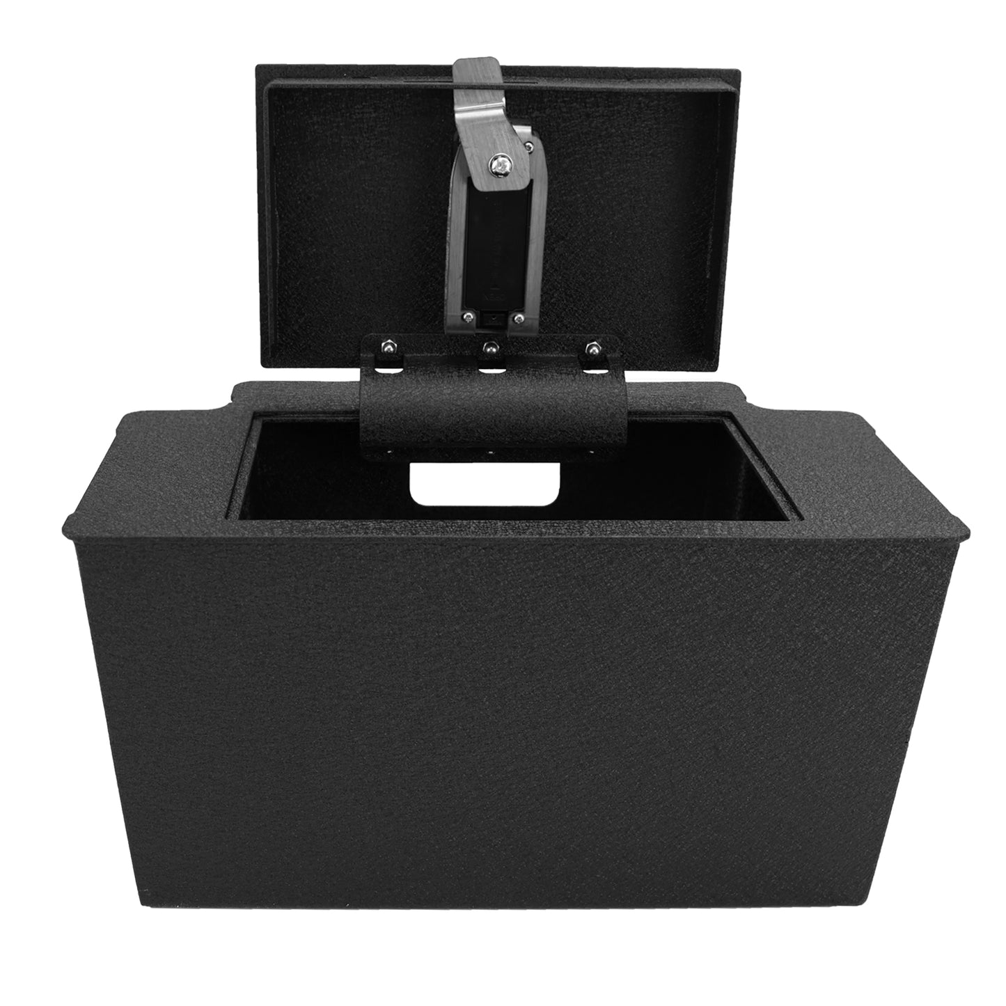 Pro Center Console Safe Gun Safe for 2023-2025 Chevy Silverado 1500/GMC Sierra 1500, Fingerprint Lock with Backup Key