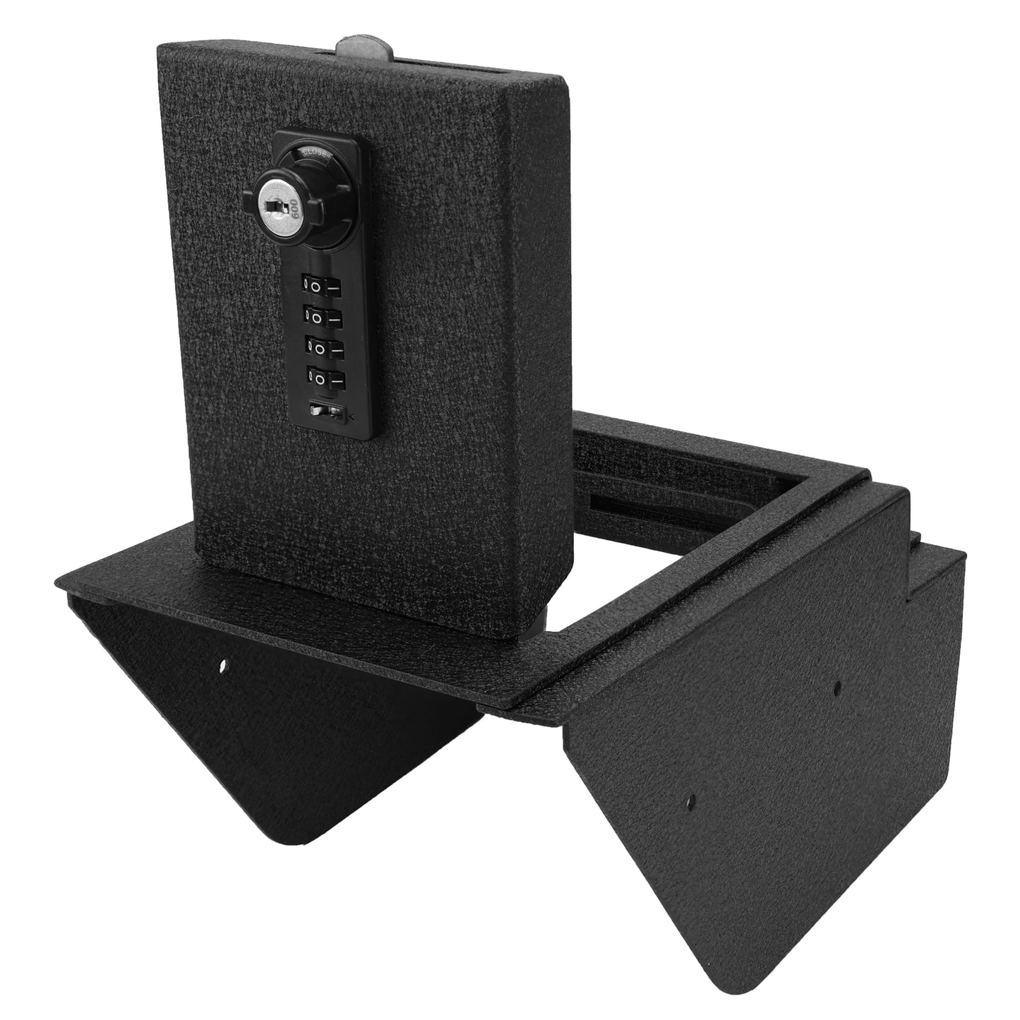 Center Console Gun Safe for 2019-2024 Benz G550, 4-Digit Combination Lock with Key