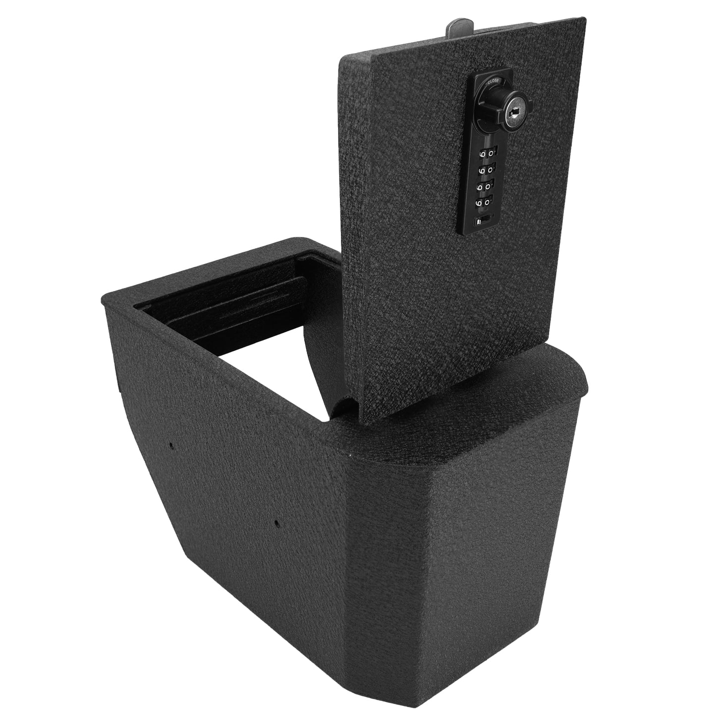 Center Console Gun Safe for 2024+ Toyota CRUISER, 4-Digit Combination Lock with Key