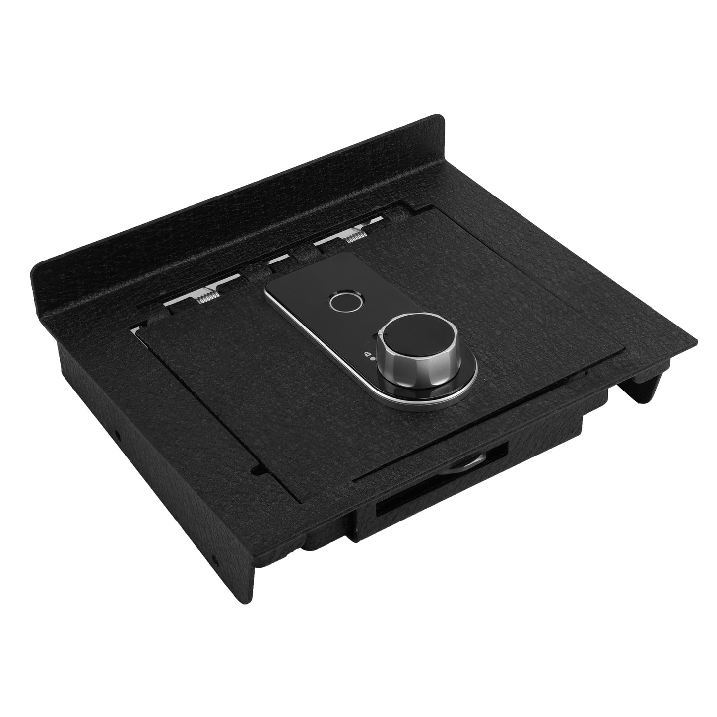 Center Console Gun Safe for 2025-2026 Tesla Model Y Juniper, Fingerprint Lock with Key