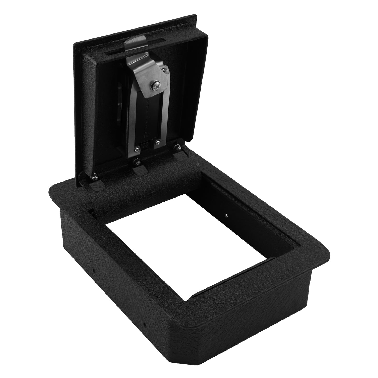 Pro Center Console Gun Safe for 2024-2025 Hyundai Santafe, Fingerprint Lock with Key