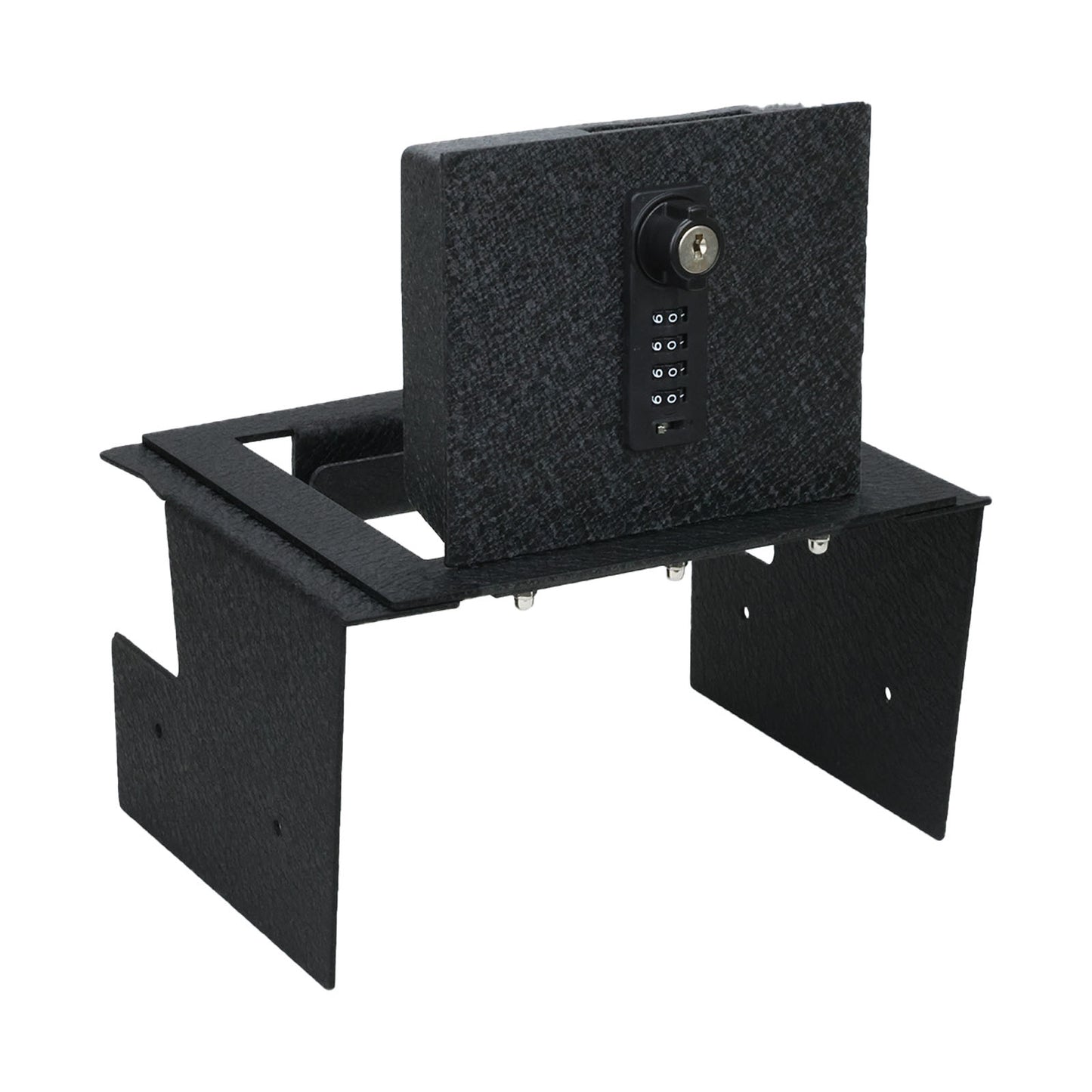 Center Console Gun Safe for 2024 Toyota Tacoma, 4-Digit Combination Lock with Key