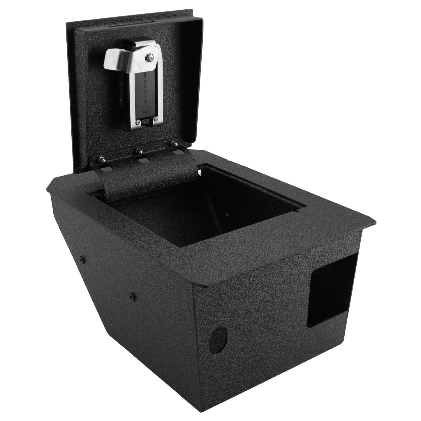 Pro Center Console Safe Gun Safe for 2024-2025 Tesla Cybertruck, Fingerprint Lock with Key