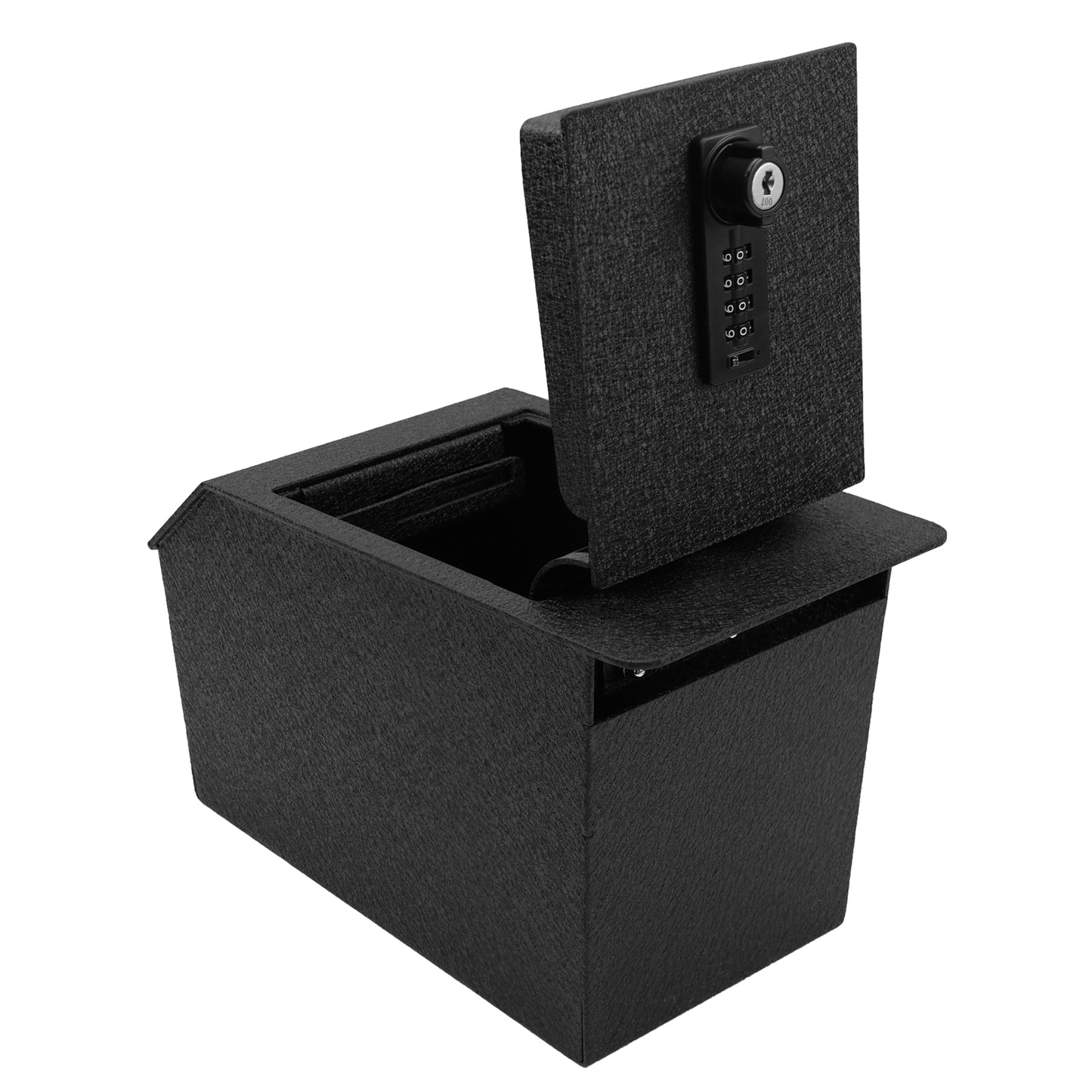 Pro Center Console Gun Safe for 2025 Toyota Camry, 4-Digit Combination Lock with Key