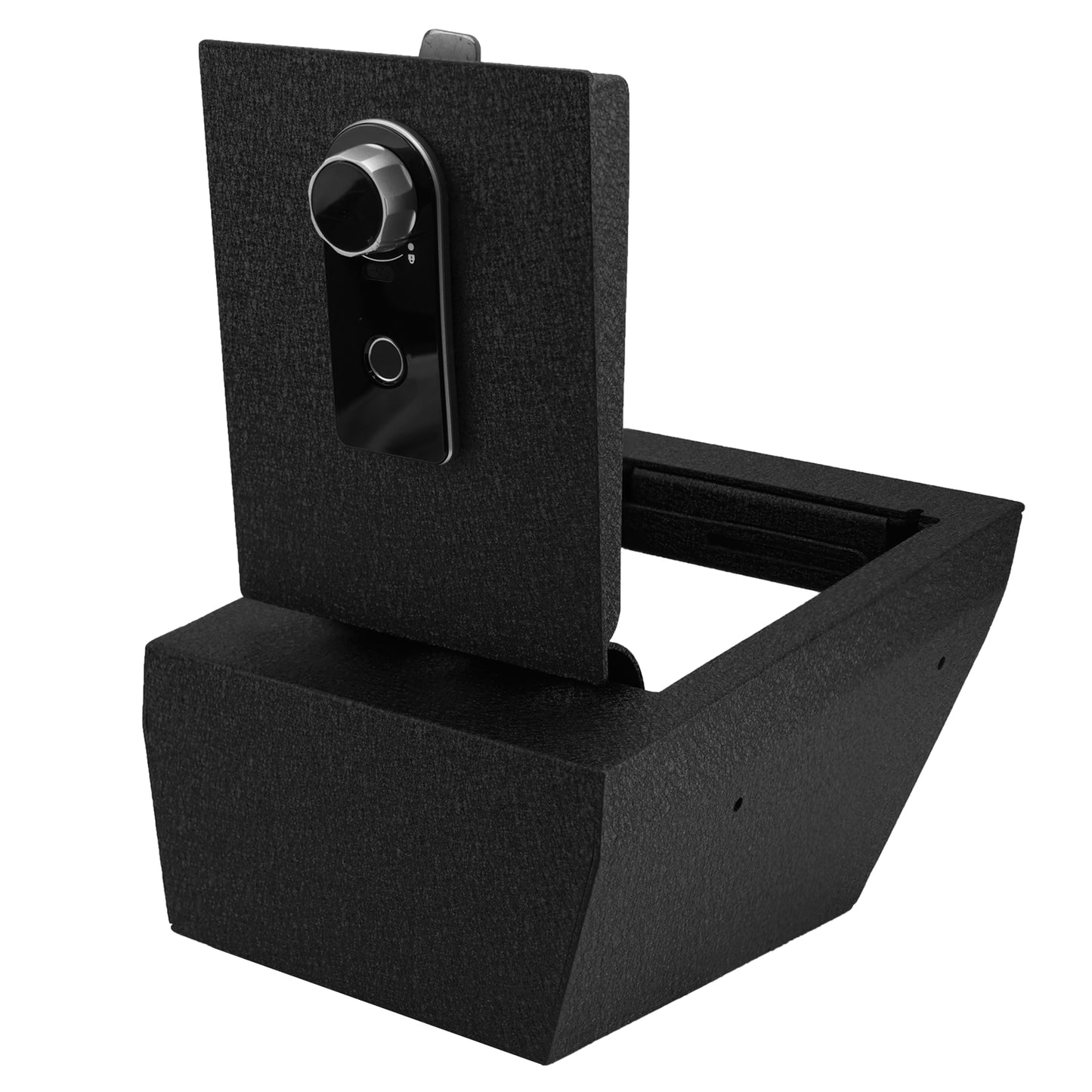 Pro Center Console Safe Gun Safe for 2021-2025 Tesla Model X and Model S, Fingerprint Lock with Key