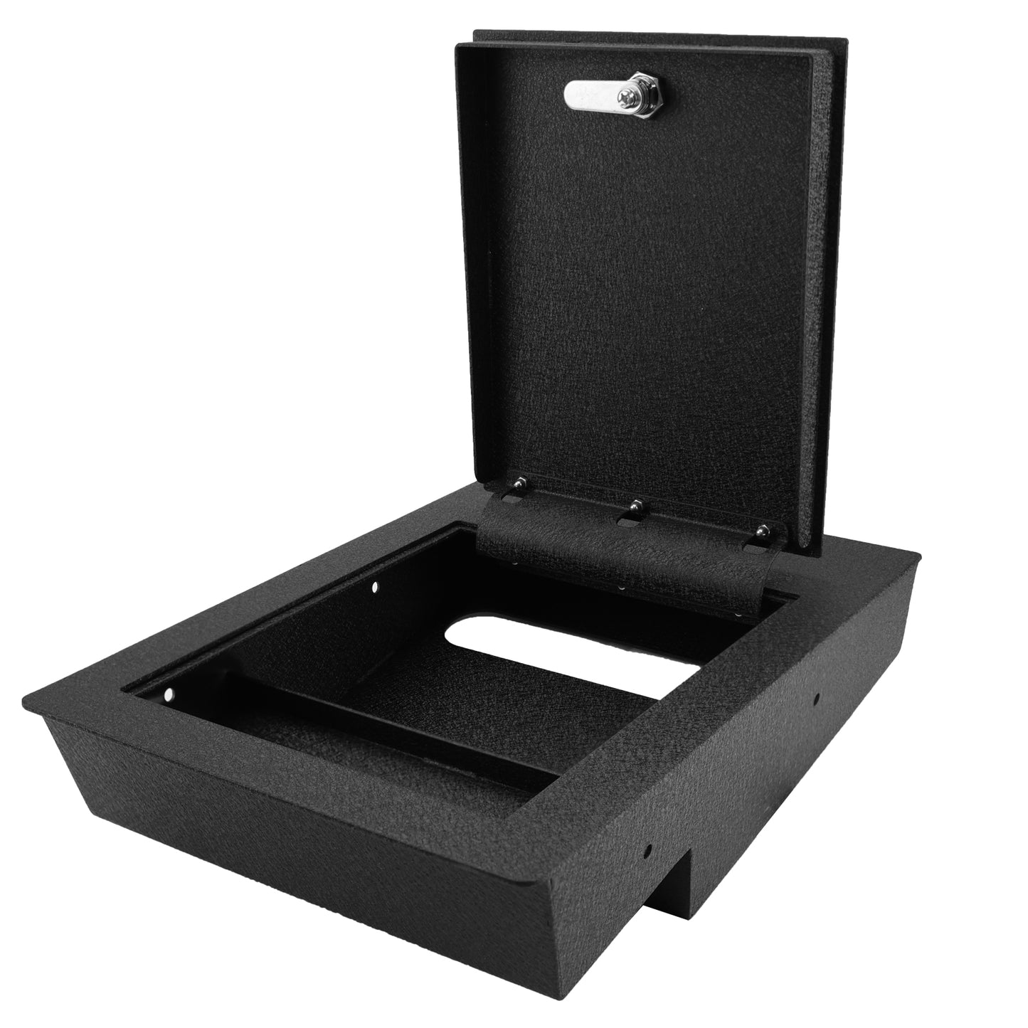 Pro Under Seat Console Safe Box for 2014 to 2018 Chevrolet Silverado 1500 and GMC Sierra 1500 with a underseat console bench seat, 4-Digit Combo Lock