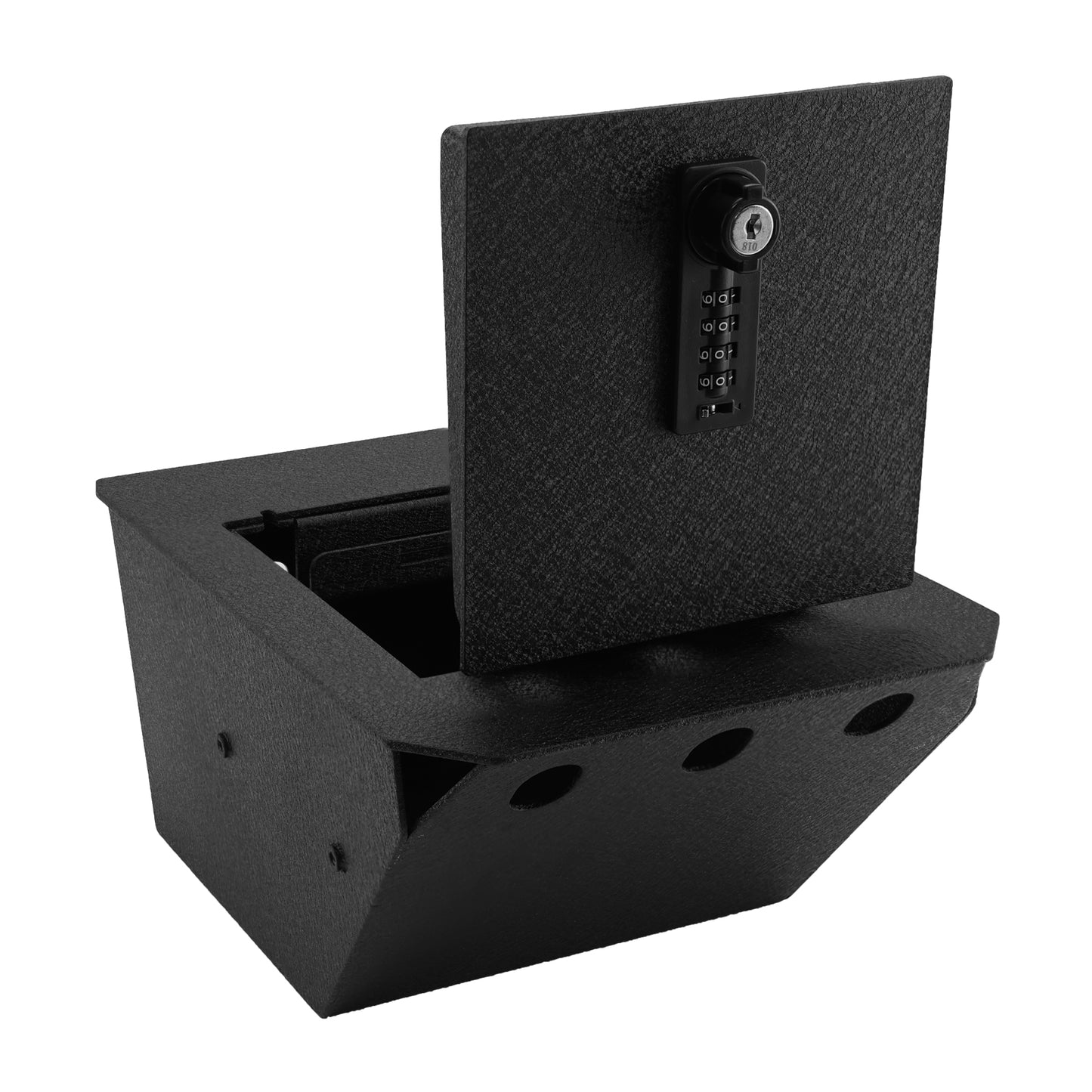 Pro Center Console Gun Safe for 2024-2025 Tesla Cybertruck, 4-Digit Combination Lock with Key