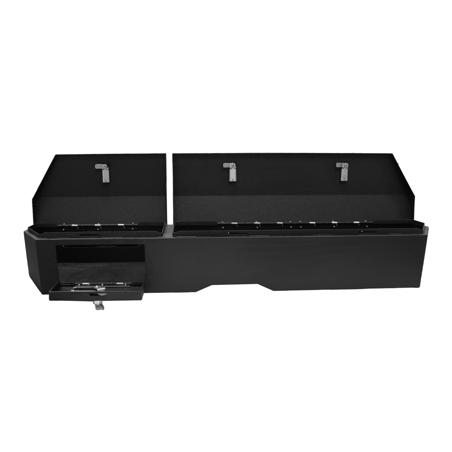 Underseat Console Gun Safe for 2019-2026 Chevrolet Silverado 1500 (4 door model), Fingerprint Lock with Key