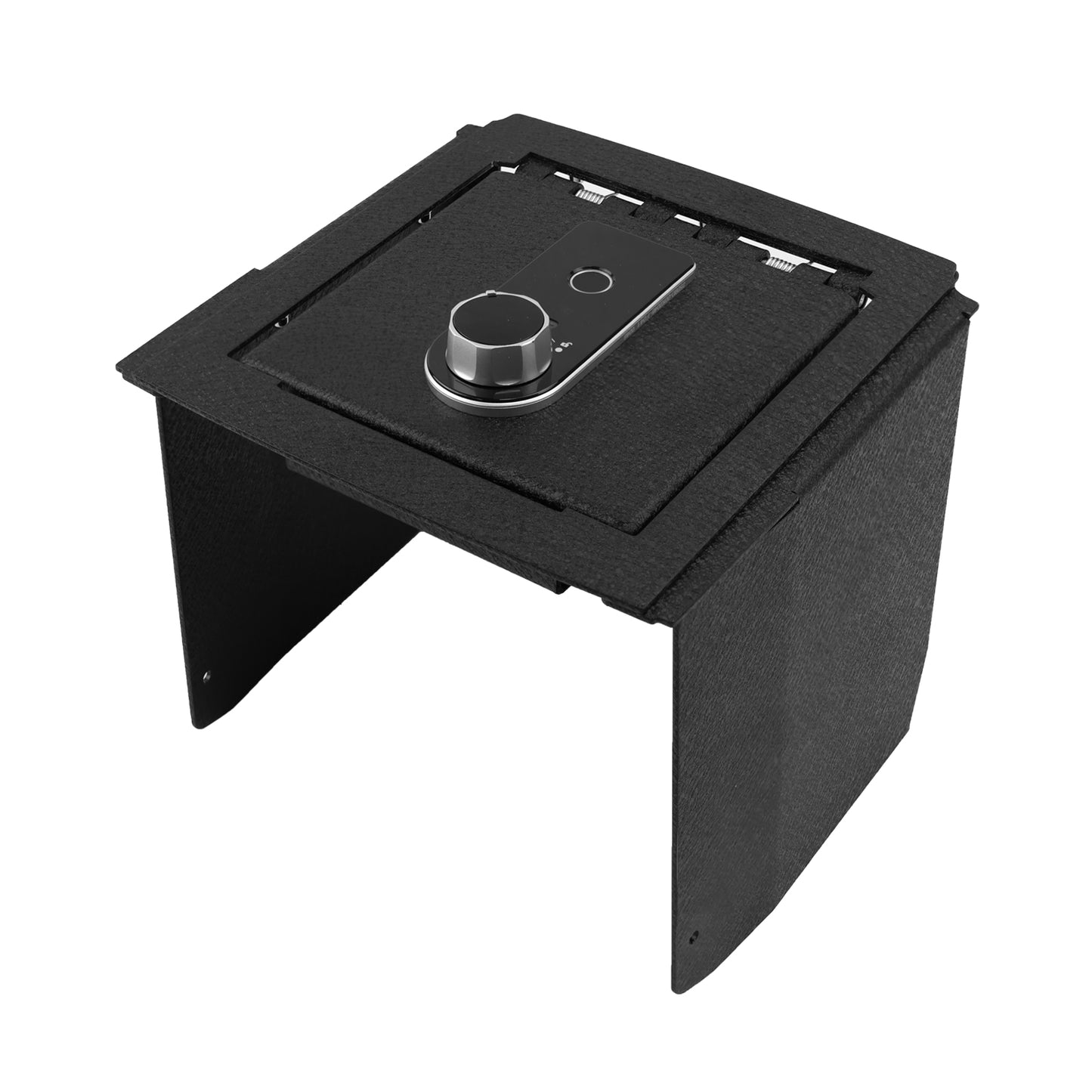 Center Console Gun Safe for 2025-2026 Ford Bronco [4 Door Automatic Transmission], Fingerprint Lock with Key