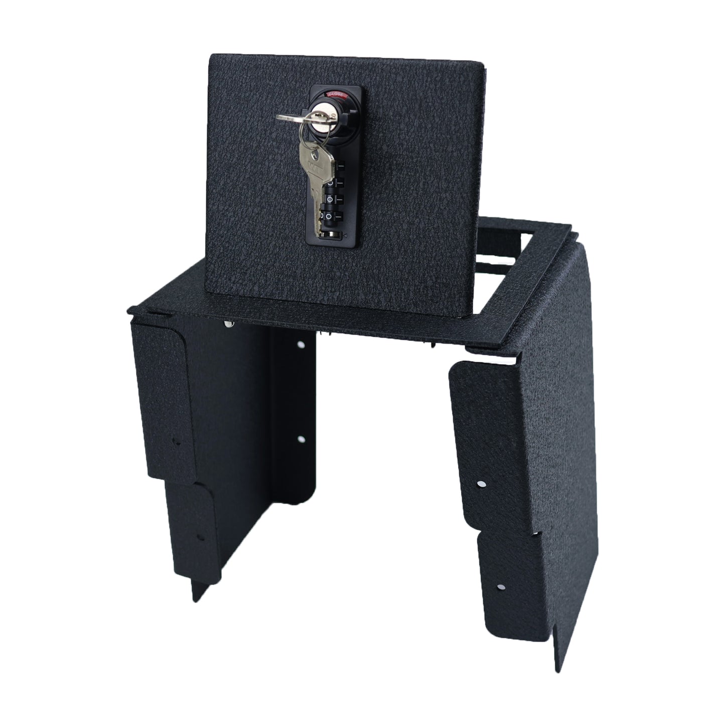 Center Console Gun Safe for 2019-2023 Ford Ranger, 4-Digit Combination Lock with Key