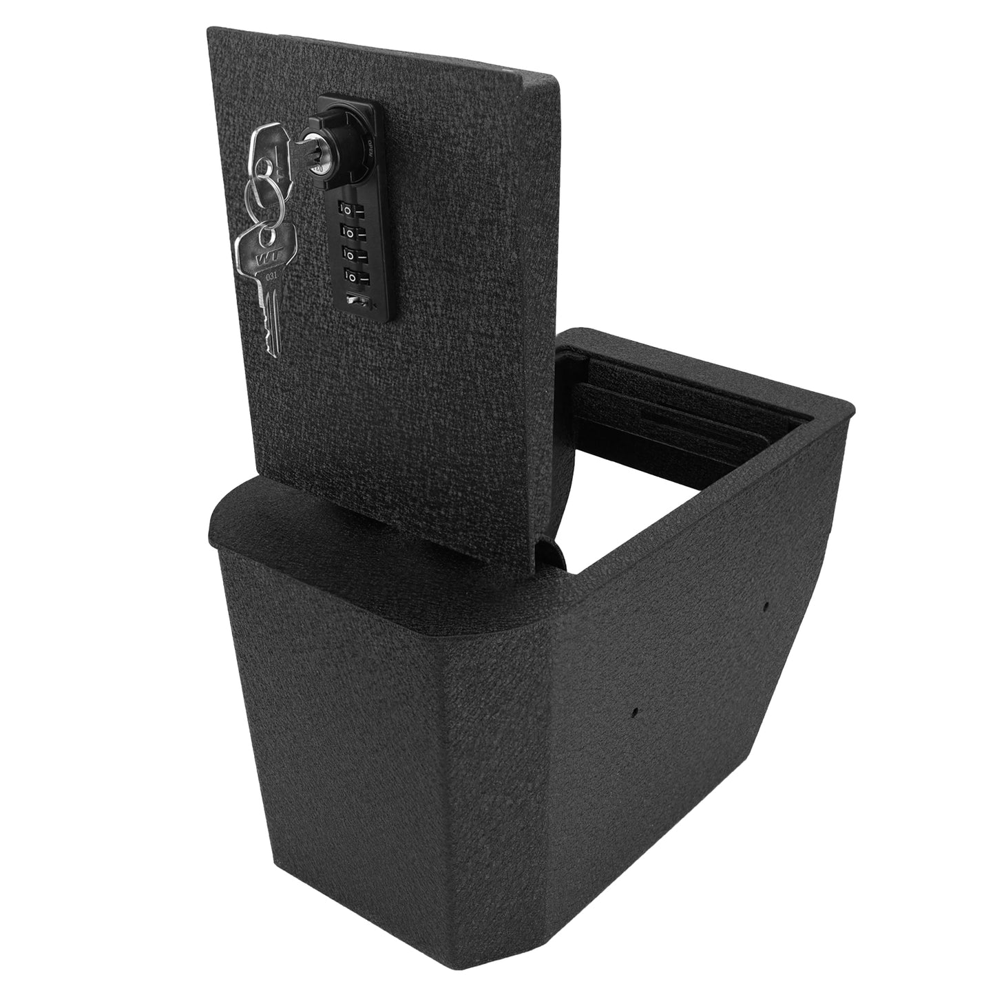 Center Console Gun Safe for 2024+ Toyota CRUISER, 4-Digit Combination Lock with Key
