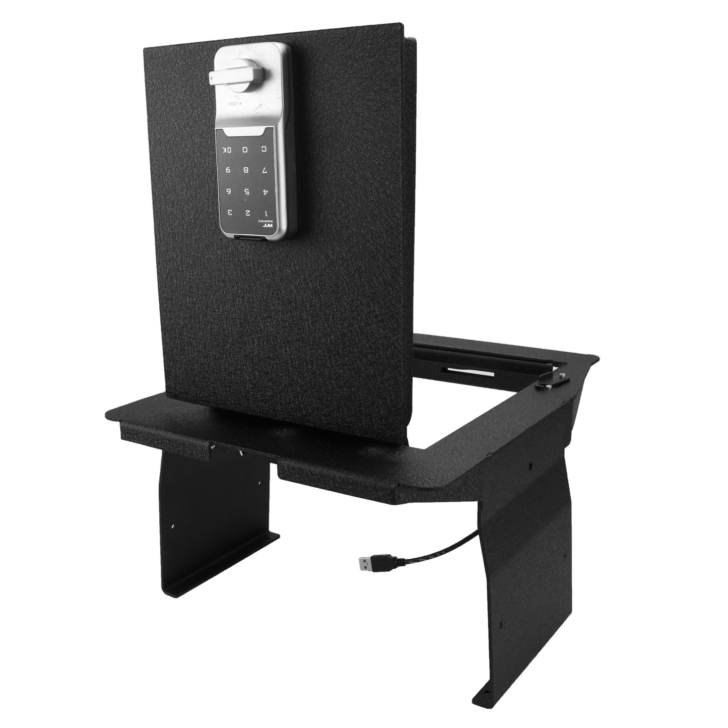 Pro Center Console Safe Gun Safe for 2015-2020 Ford F150,2017-2022 Ford 250/350/450 Super Duty and 2018-2024 Ford Expedition, Electronic Number Lock