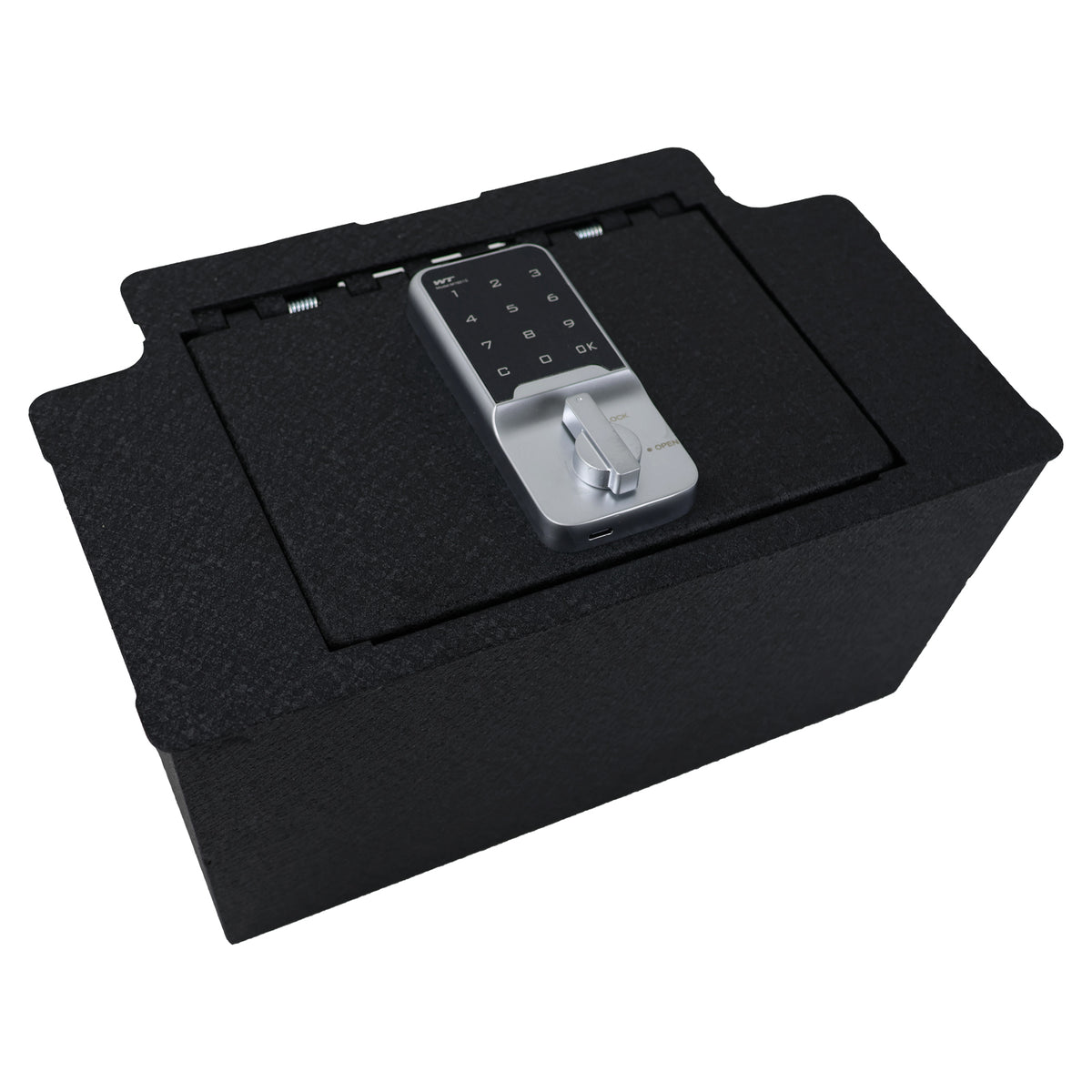 Console Safe | Chevrolet Silverado 1500 2023–26 | GMC Sierra 1500/2500/3500 2023–26 | Chevrolet Silverado 1500 2022 | GMC Sierra 1500 2022 | Electronic Keypad