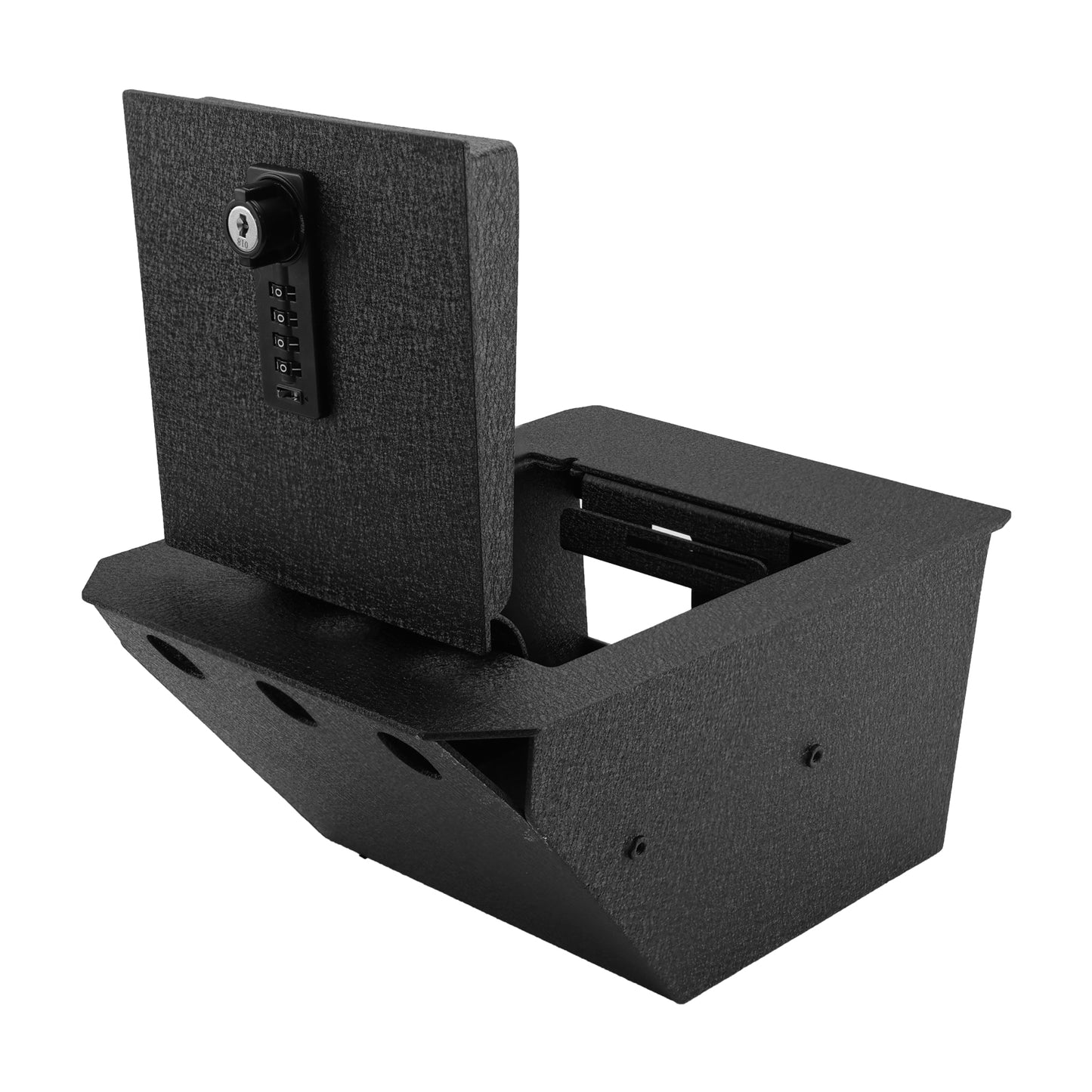 Pro Center Console Gun Safe for 2024-2025 Tesla Cybertruck, 4-Digit Combination Lock with Key