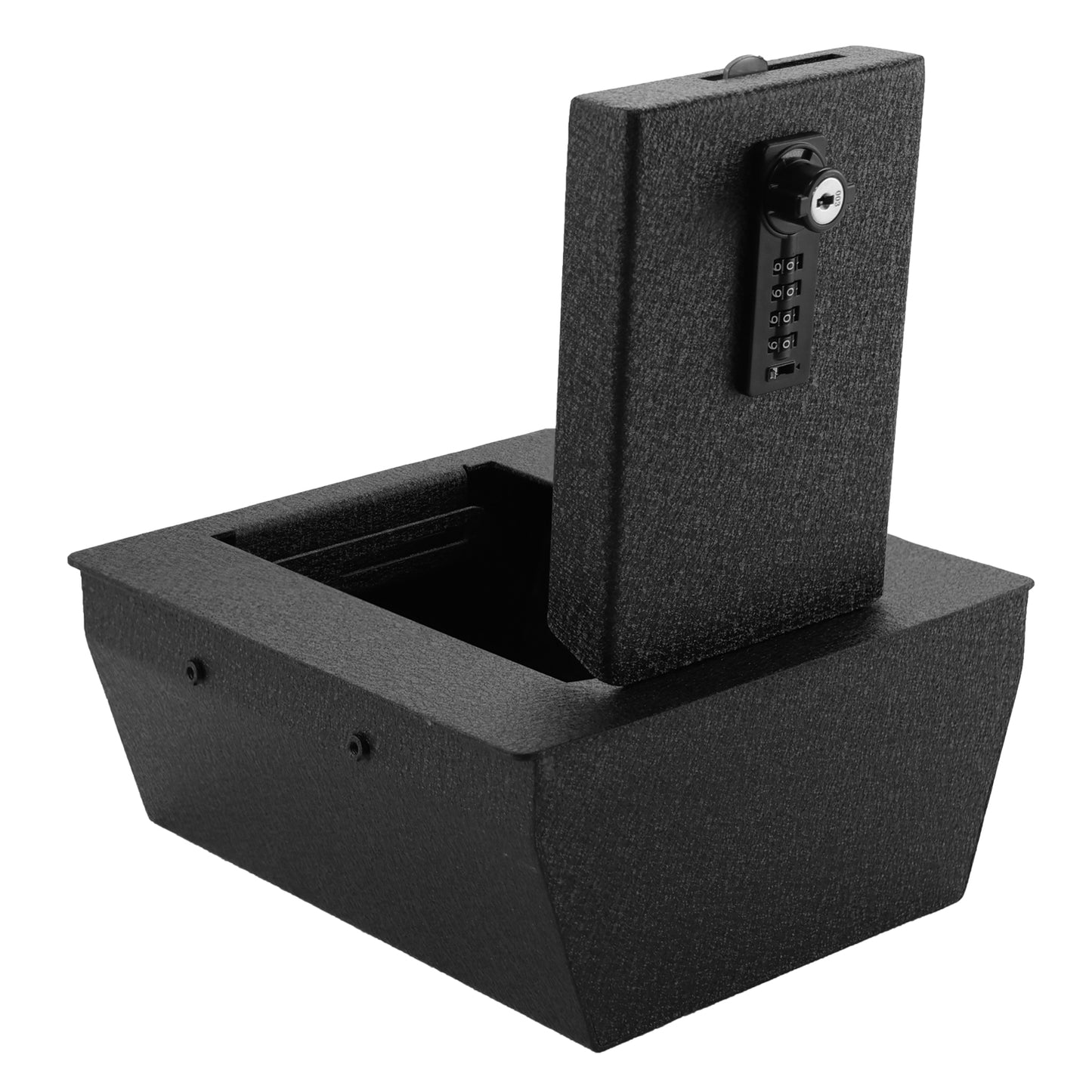 Center Console Gun Safe for 2024-2025 Toyot Grandhighlander, 4-Digit Combination Lock with Key