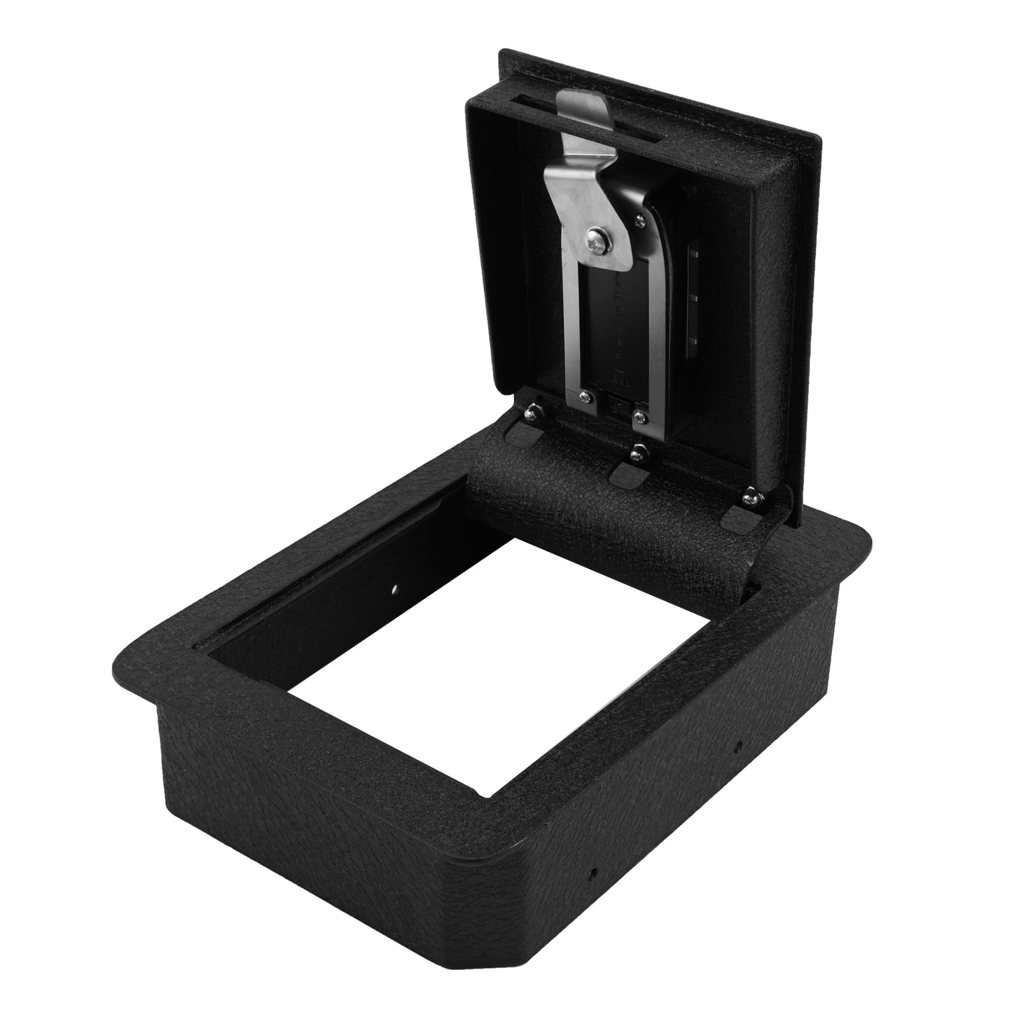 Pro Center Console Gun Safe for 2024-2025 Hyundai Santafe, Fingerprint Lock with Key