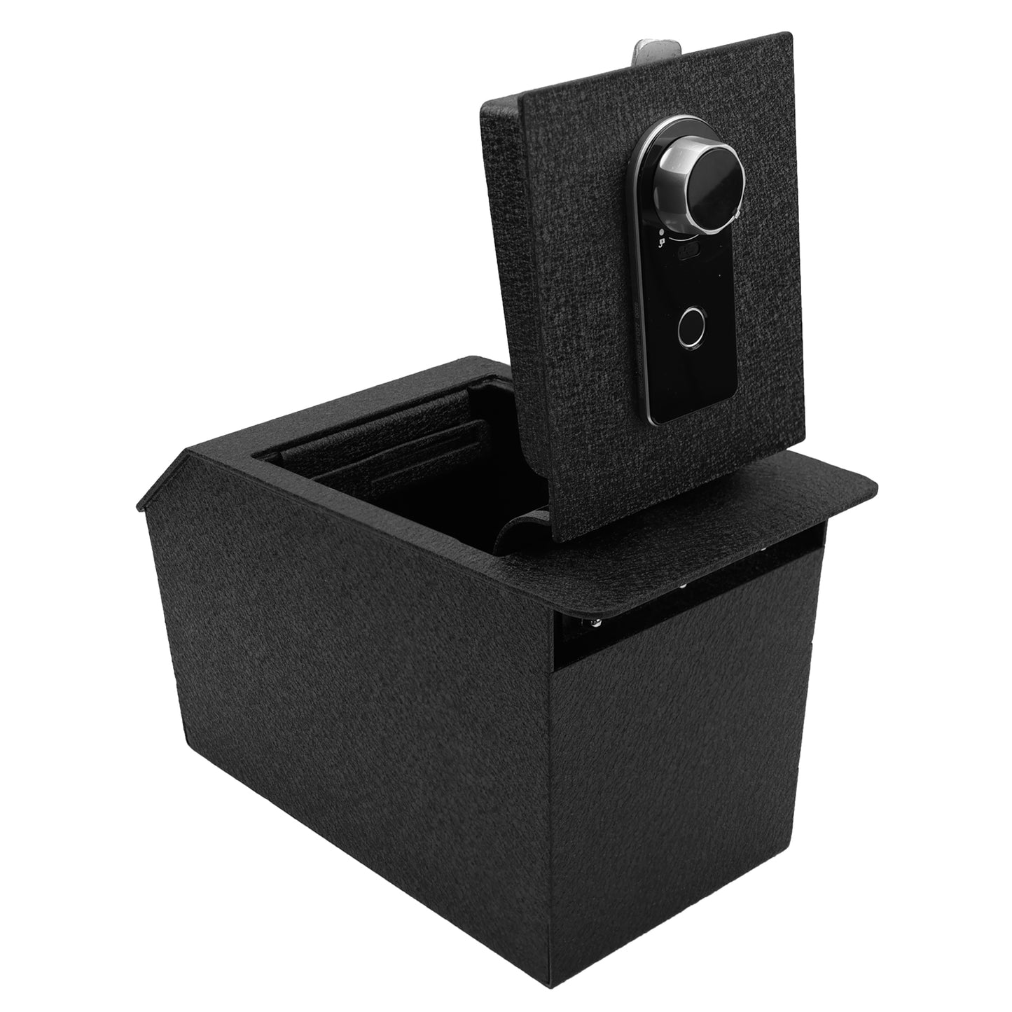 Pro Center Console Gun Safe for 2025 Toyota Camry, Fingerprint Lock with Key