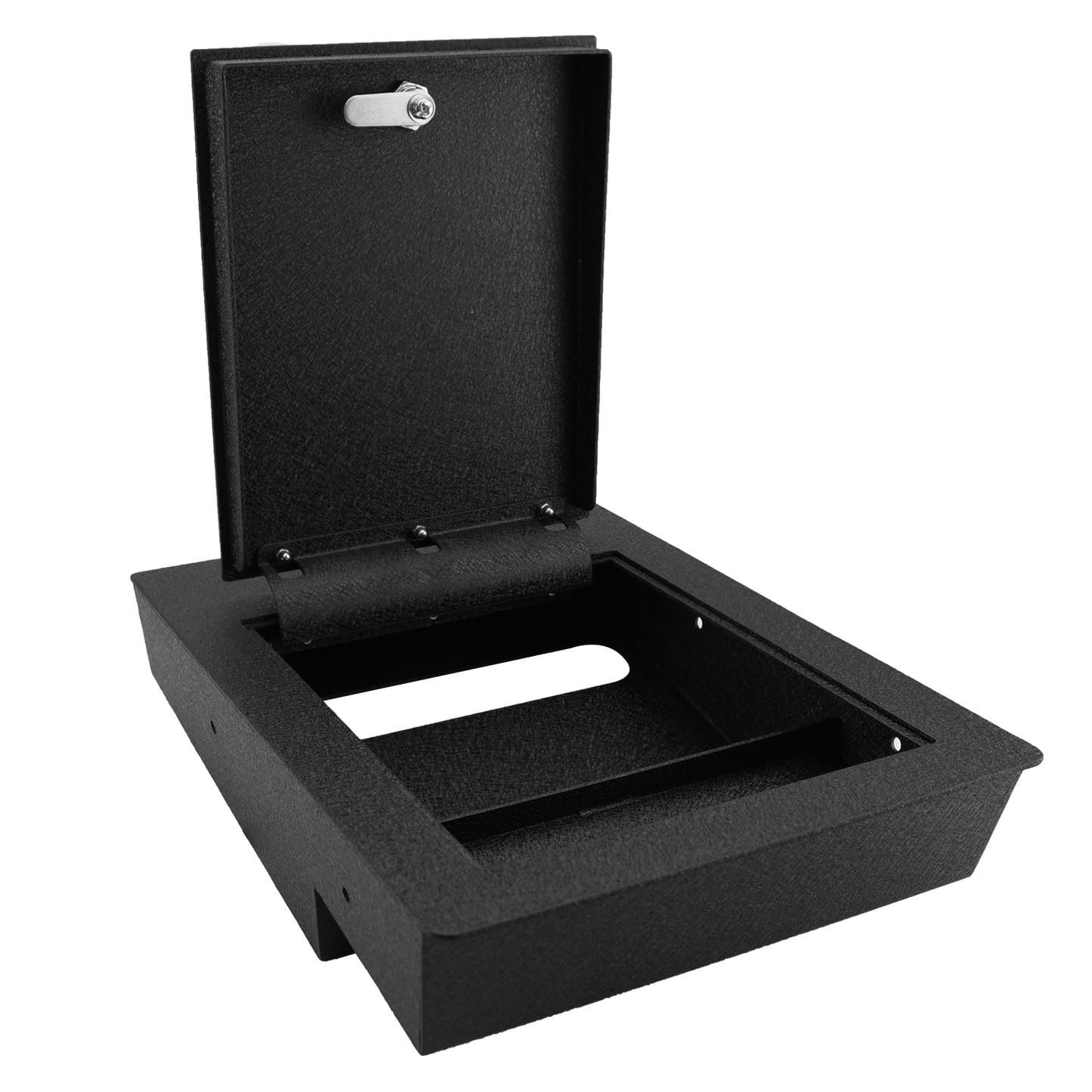 Pro Under Seat Console Safe Box for 2014 to 2018 Chevrolet Silverado 1500 and GMC Sierra 1500 with a underseat console bench seat, 4-Digit Combo Lock