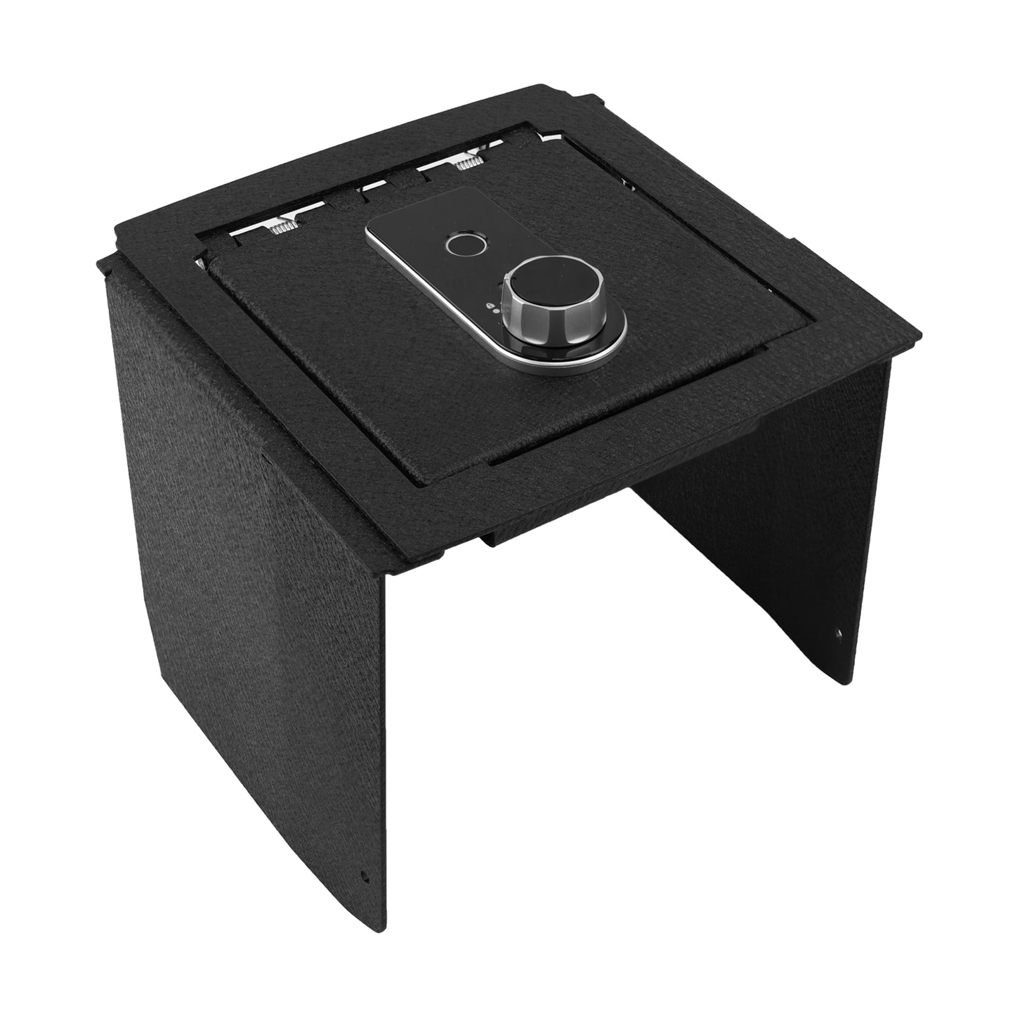 Center Console Gun Safe for 2025-2026 Ford Bronco [4 Door Automatic Transmission], Fingerprint Lock with Key