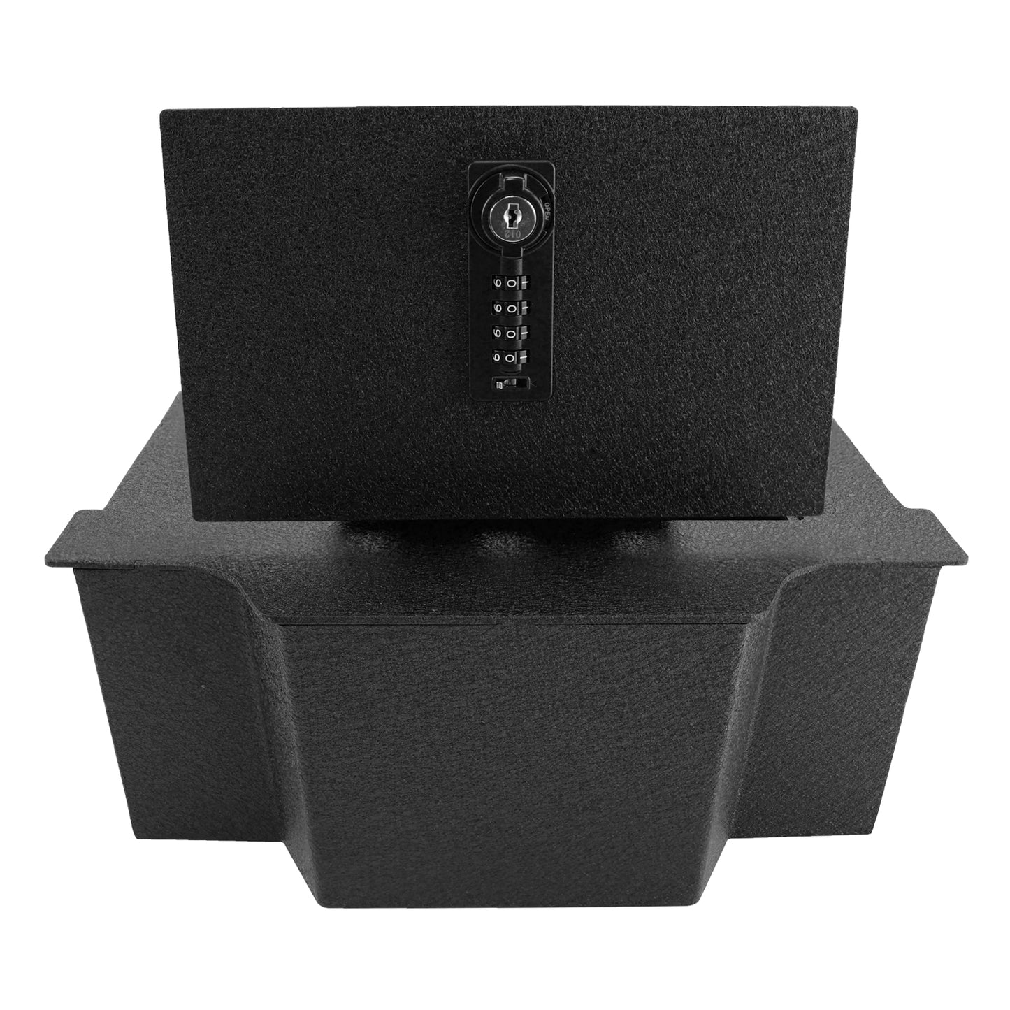 Pro Center Console Gun Safe for 2019-2025 Dodge Ram 1500/2500/3500, 4-Digit Combination Lock with Key