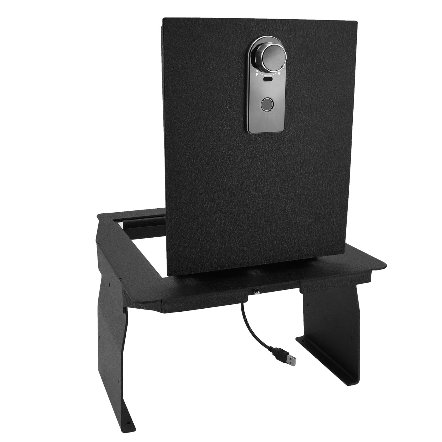 Pro Center Console Safe Gun Safe for 2015-2020 Ford F150, 2017-2022 Ford 250/350/450 Super Duty, 2018-2024 Ford Expedition With Full Floor Console Model, Fingerprint Lock with Key