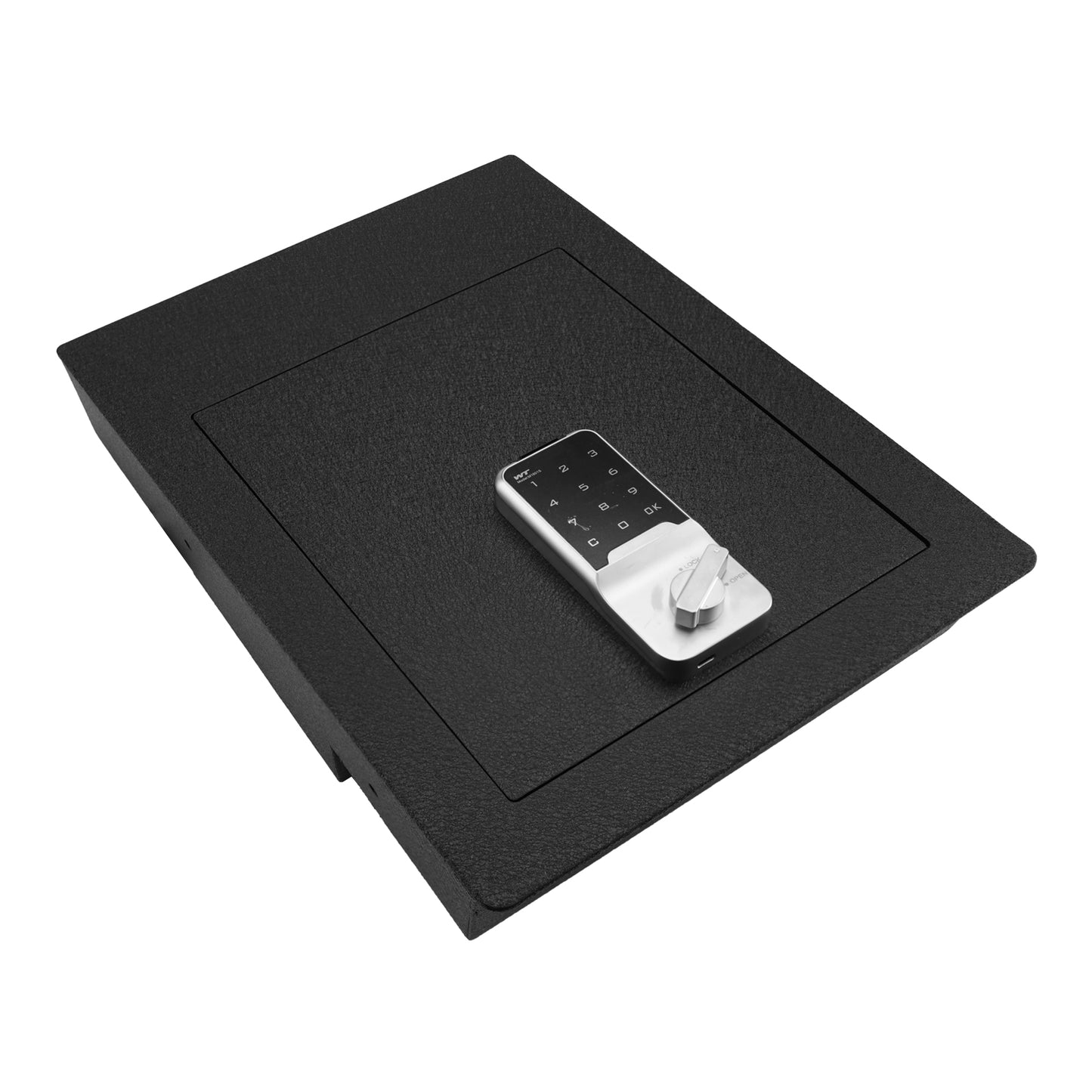 Pro Under Seat Console Safe for 2014 to 2018 Chevrolet Silverado 1500 and GMC Sierra 1500 with a underseat console bench seat, Electronic Number Lock