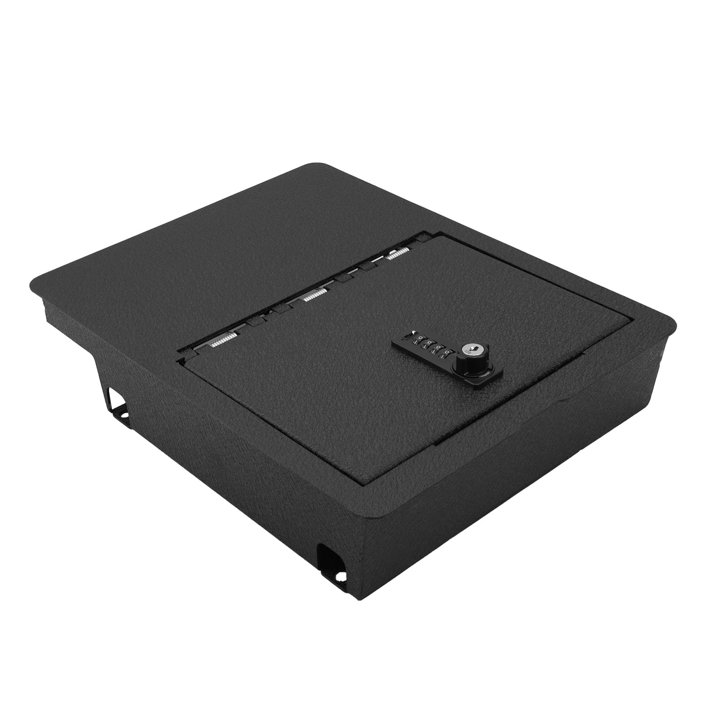 Underseat Console Gun Safe for 2006-2019 Dodge Ram 1500/2500/3500, 4-Digit Combination Lock with Key