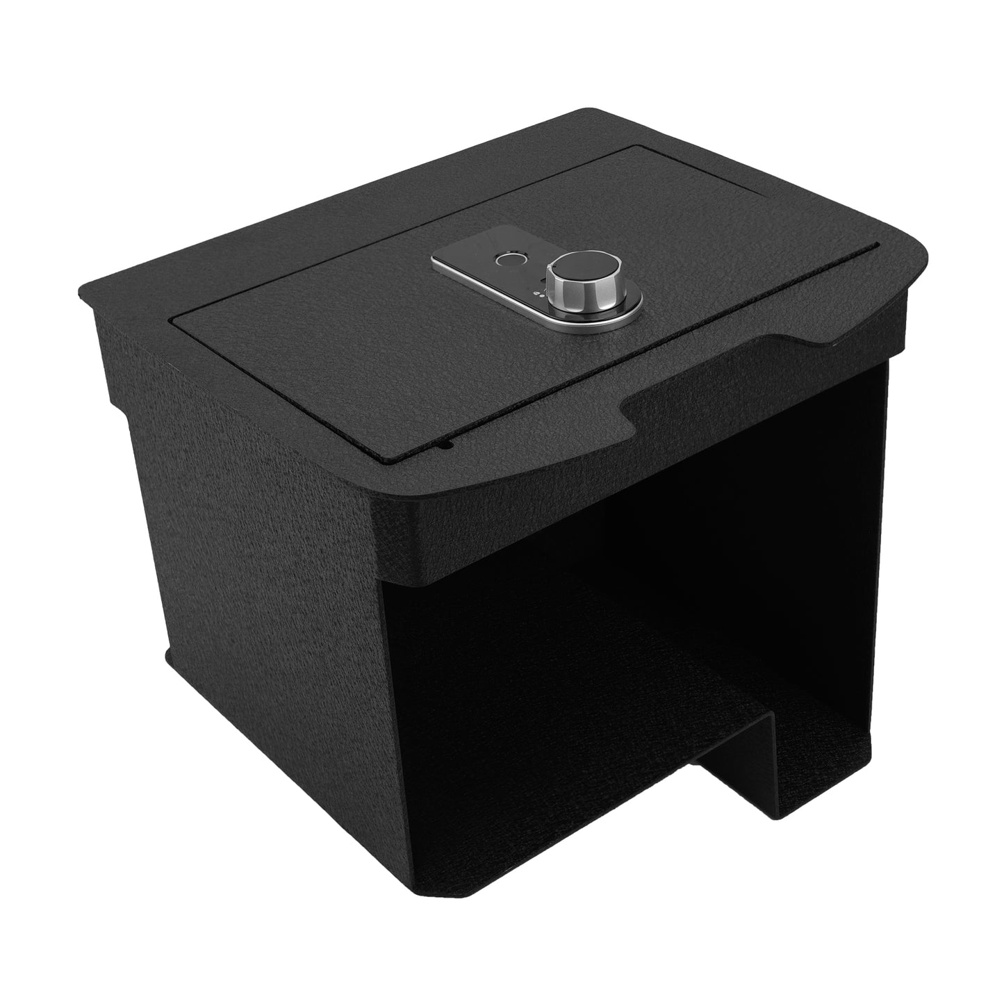 Pro Center Console Safe Gun Safe for 2007-2013 Chevrolet Silverado 1500, Fingerprint Lock with Key