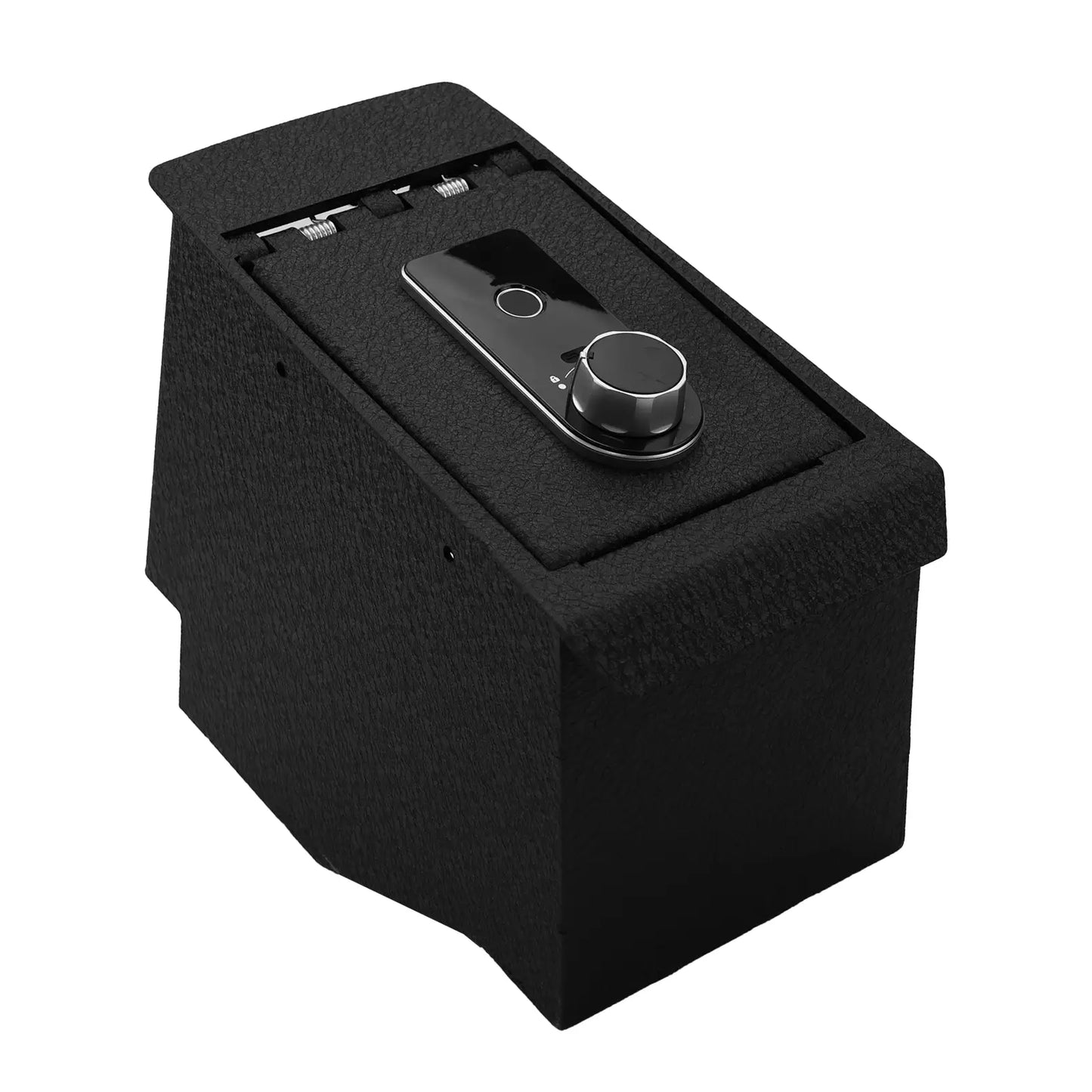 Center Console Safe for 2019-2026 Volvo XC40, Fingerprint Lock with Key