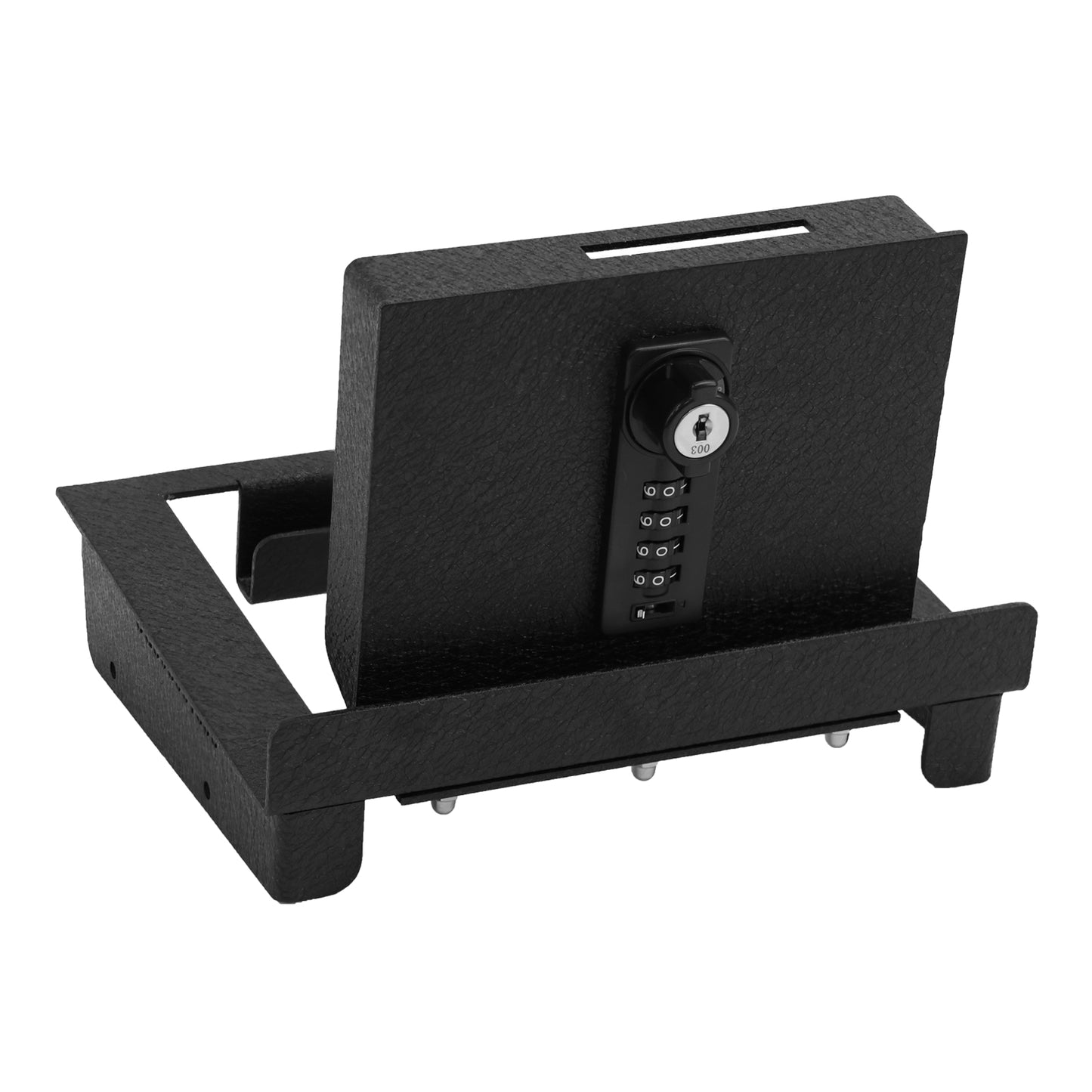 Center Console Gun Safe for 2025-2026 Tesla Model Y Juniper, 4-Digit Combination Lock with Key