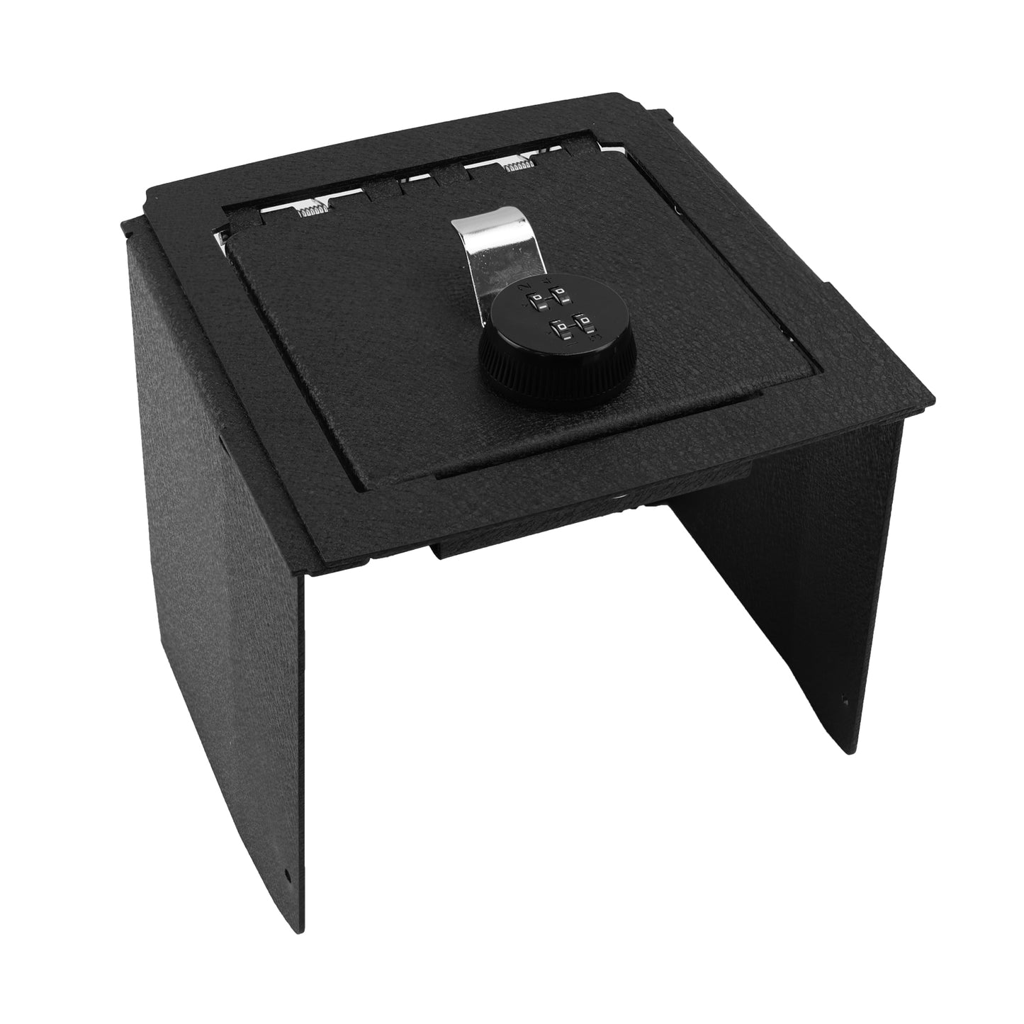 Center Console Gun Safe for 2025-2026 Ford Bronco [4 Door Automatic Transmission], 4-Digit Combo Lock