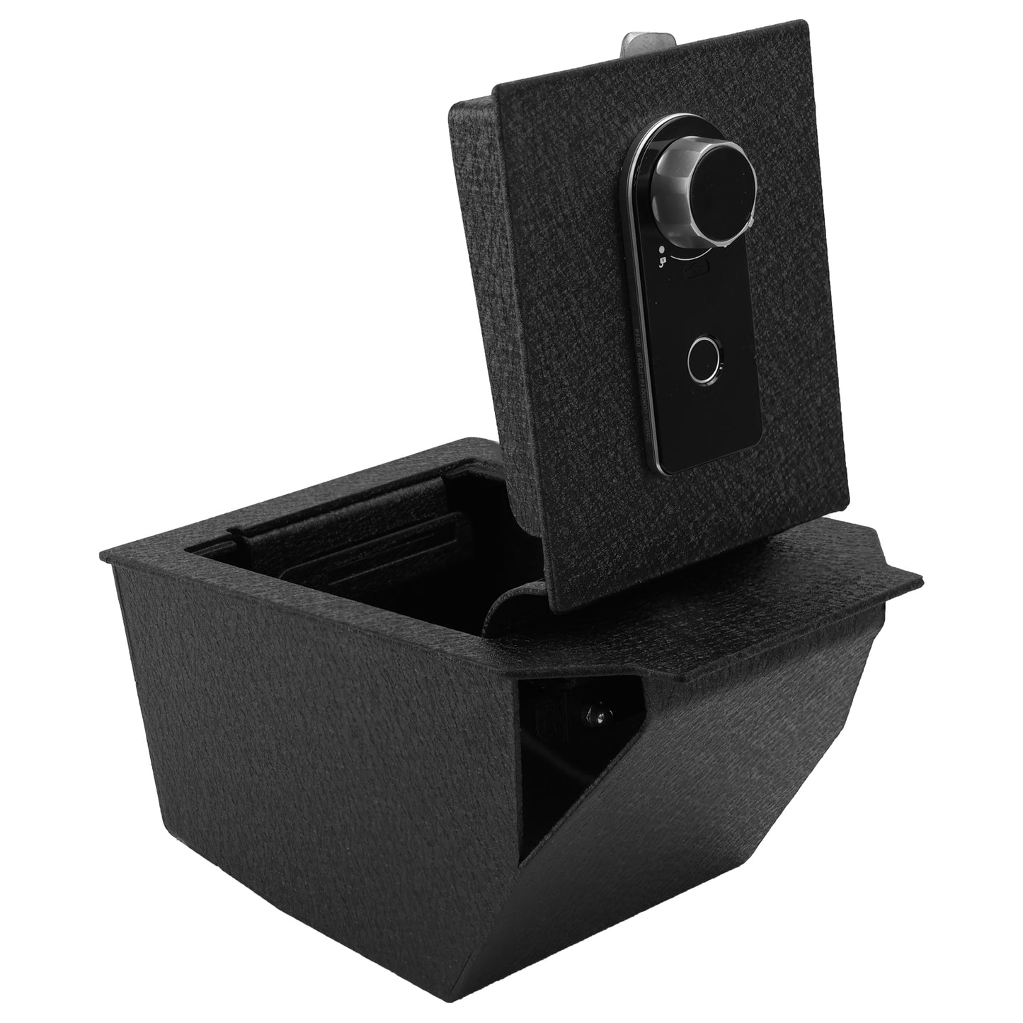Pro Center Console Gun Safe for 2025 BMW X3, Fingerprint Lock with Key