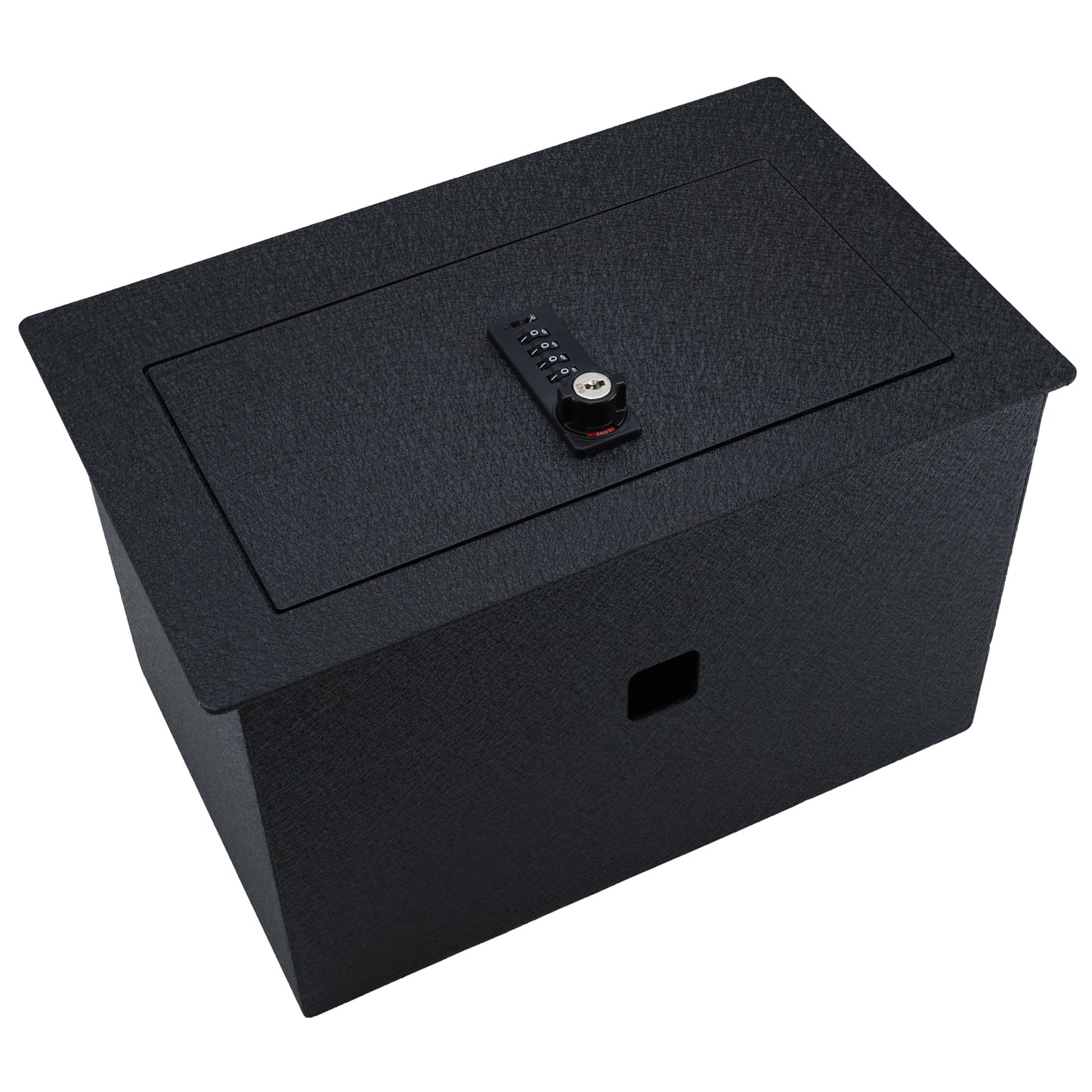 Pro Center Console Safe Gun Safe for 2015-2020 Chevrolet Suburban/Chevrolet Tahoe/Silverado, 2015-2020 GMC Yukon/Yukon XL/Sierra, 4-Digit Combination Lock with Key