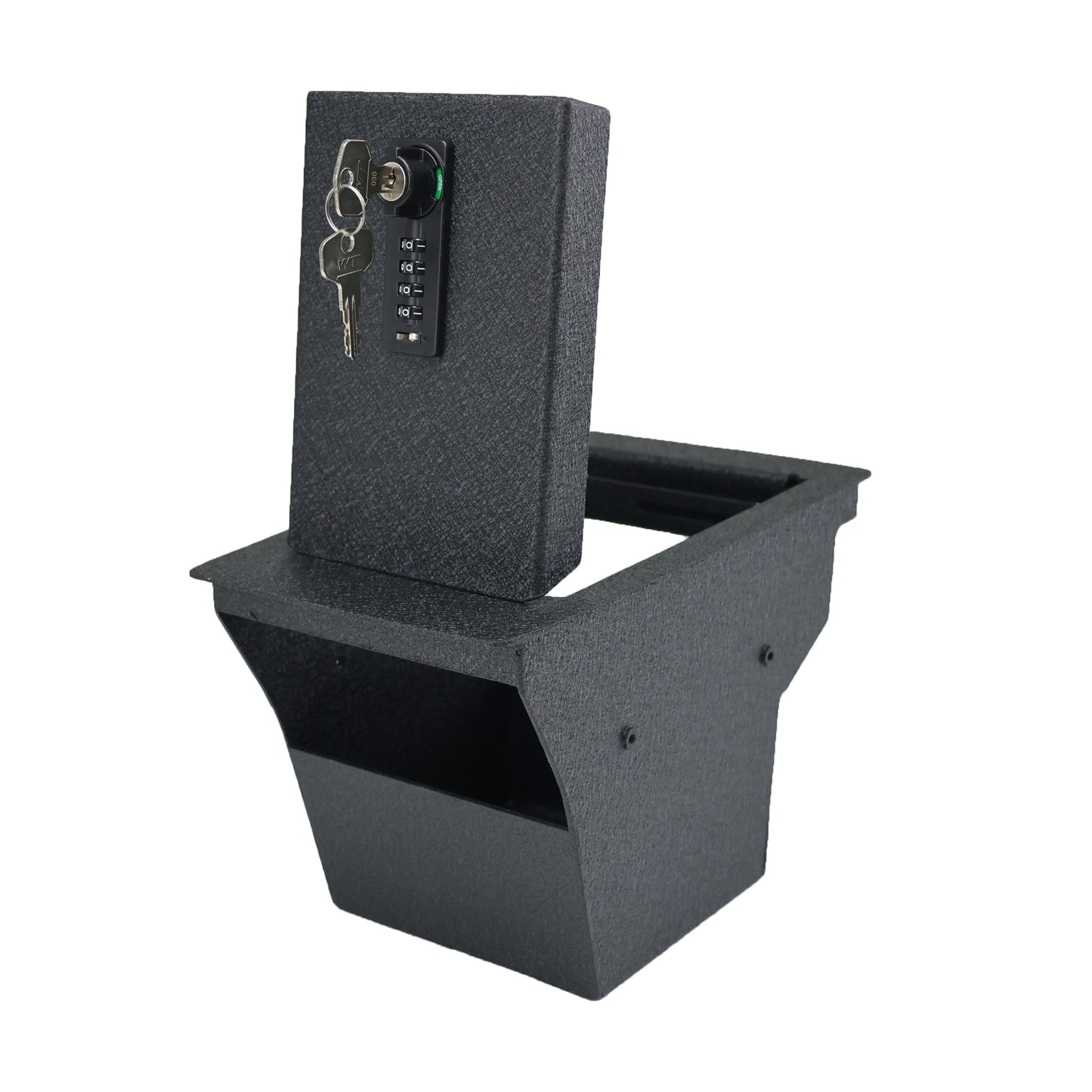 Center Console Gun Safe for 2015-2024 Jeep Liberty, 4-Digit Combination Lock with Key